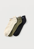 ICONIC 3 PACK - Socks - black/green/off-white