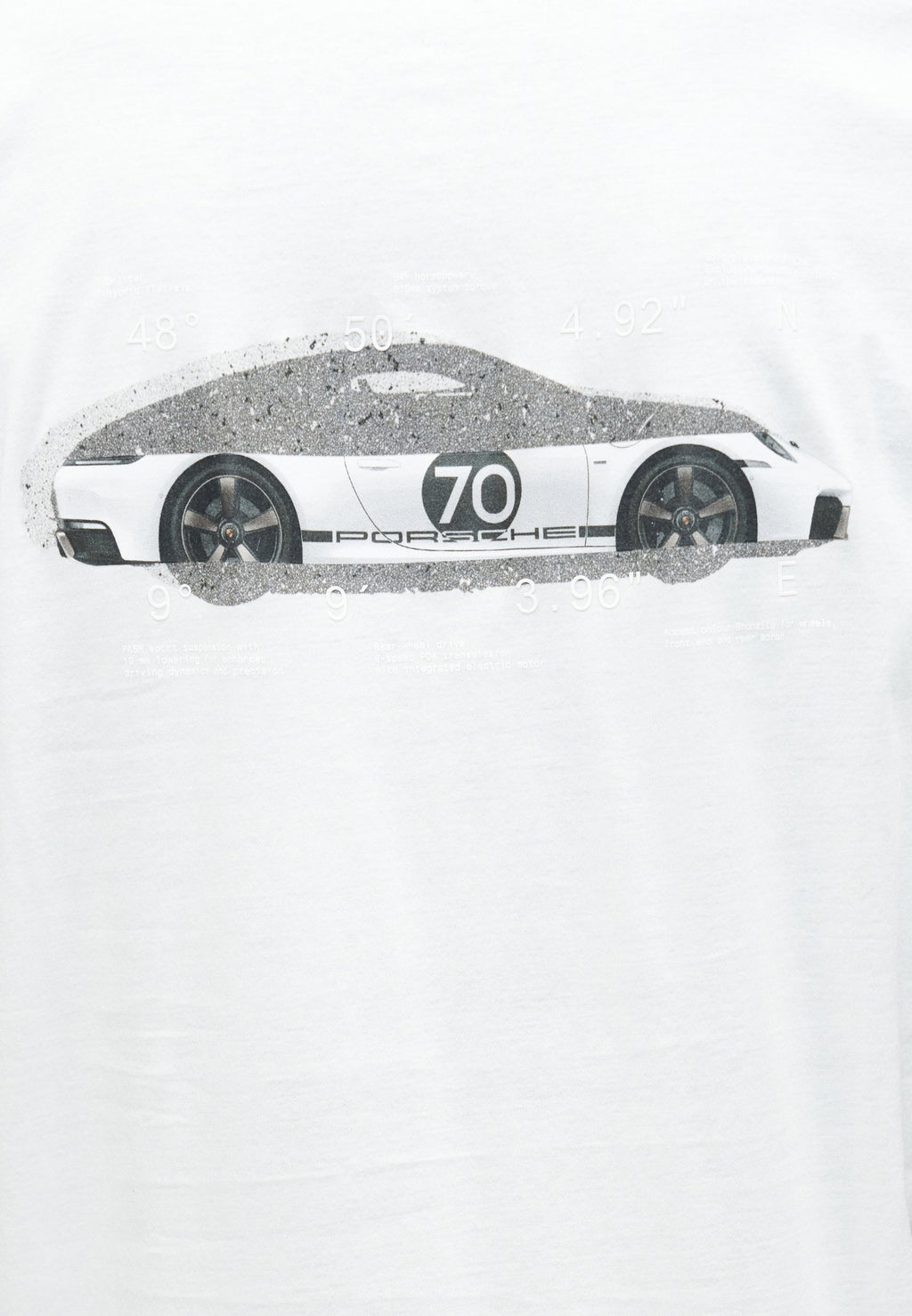 SPIRIT70 CAR - Print T-shirt - white
