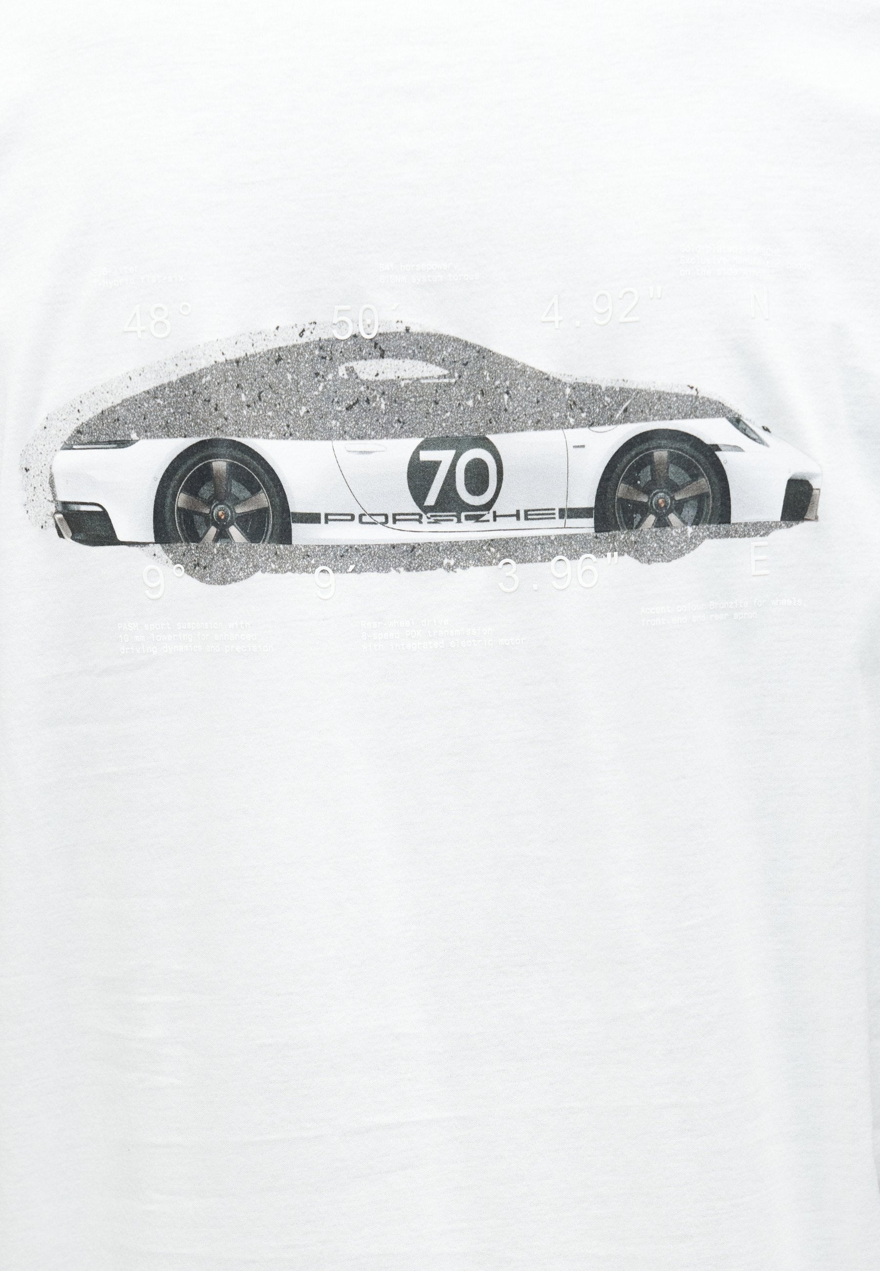 SPIRIT70 CAR - Print T-shirt - white