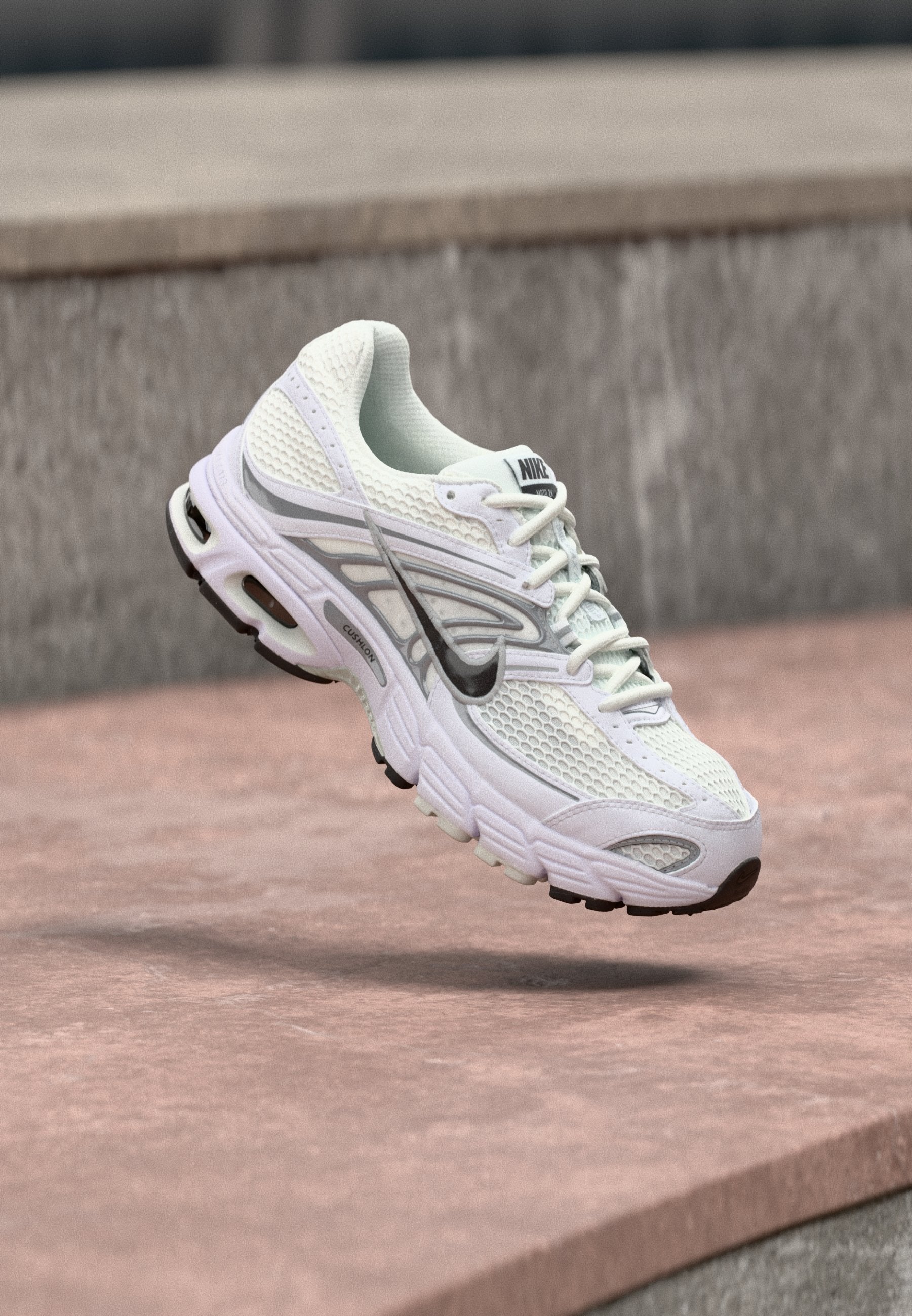 AIR MAX MOTO 2K - Spor Ayakkabı - beyaz/siyah/metalik gümüş rengi/photon dust