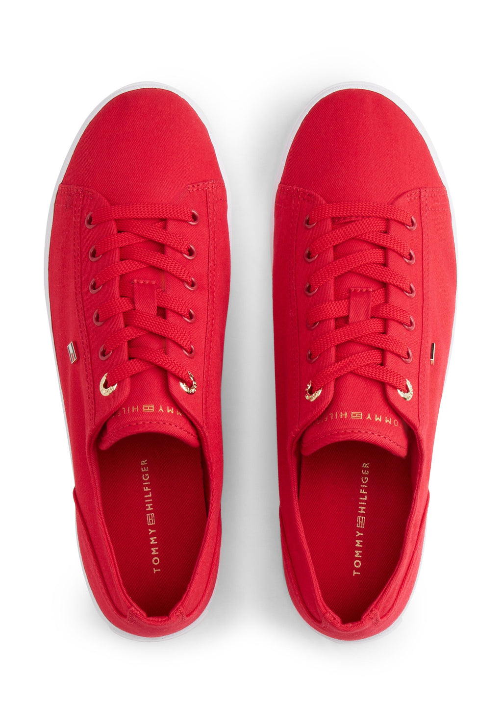 ENAMEL FLAG CANVAS TRAINERS - Trainers - primary red