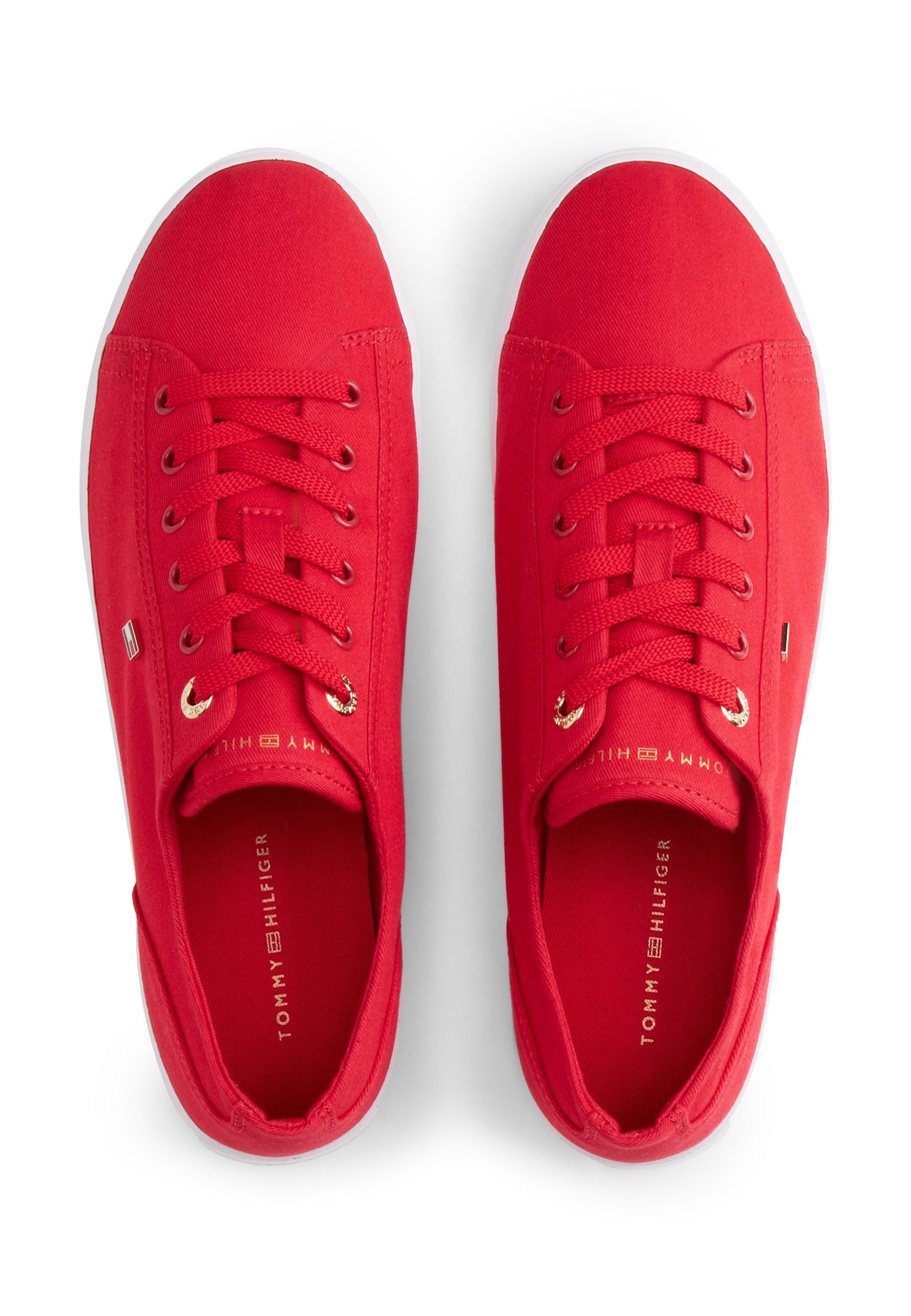 ENAMEL FLAG CANVAS TRAINERS - Trainers - primary red