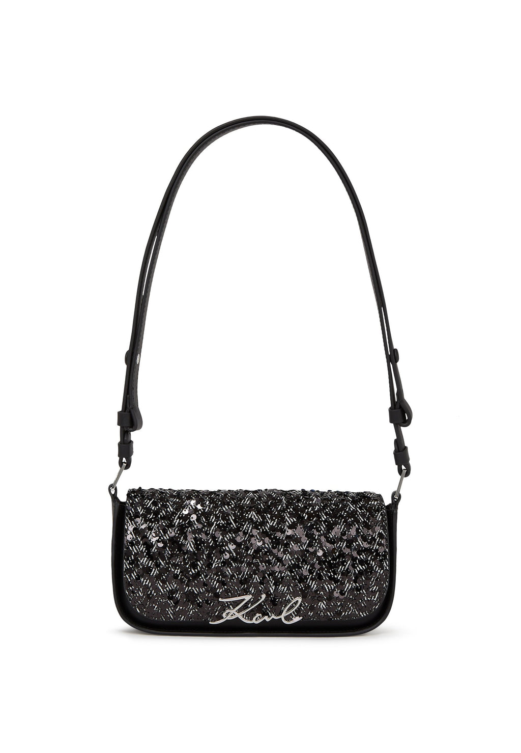 SIGNATURE  - Handbag - herringbone sequins