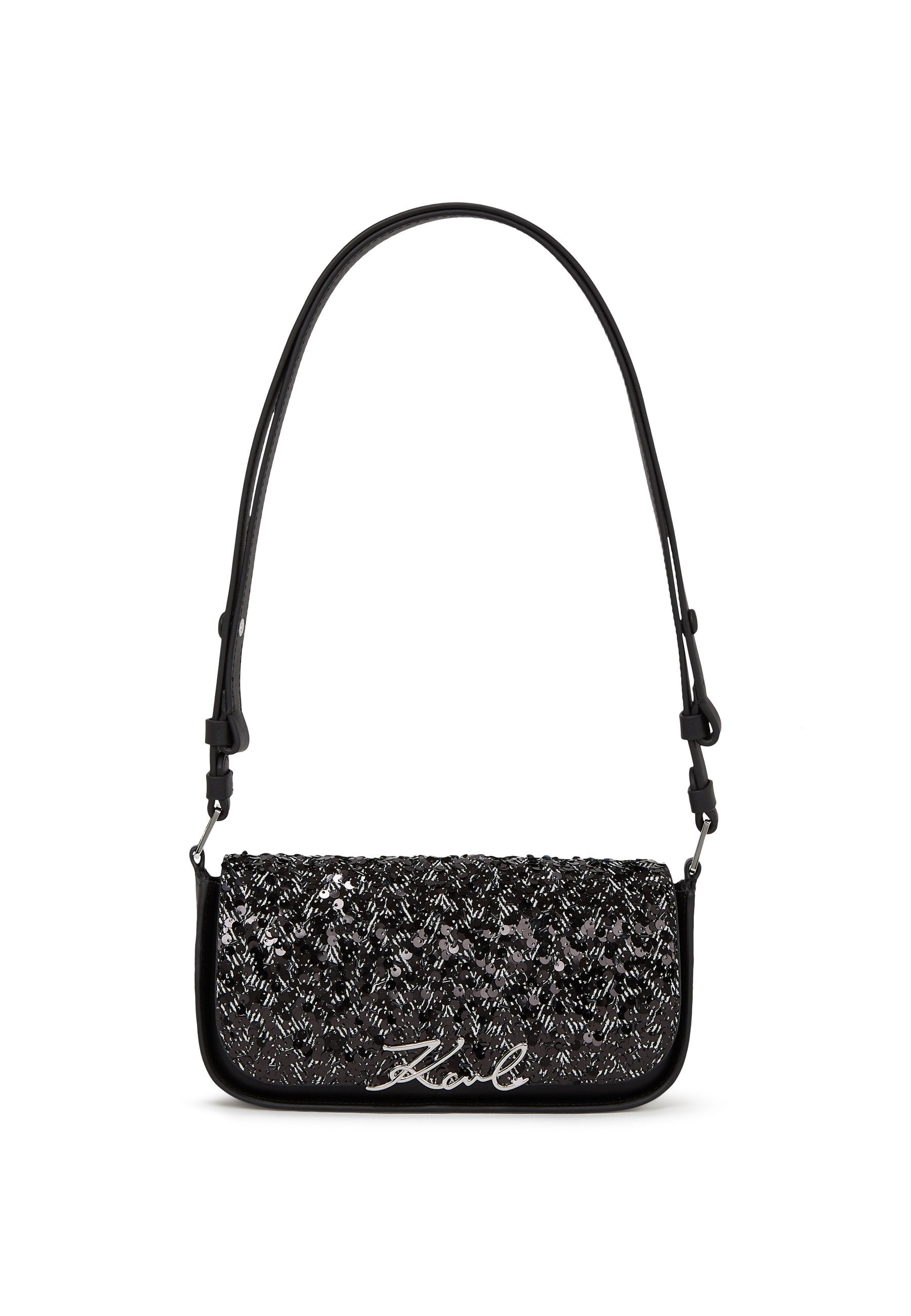 SIGNATURE  - Handbag - herringbone sequins