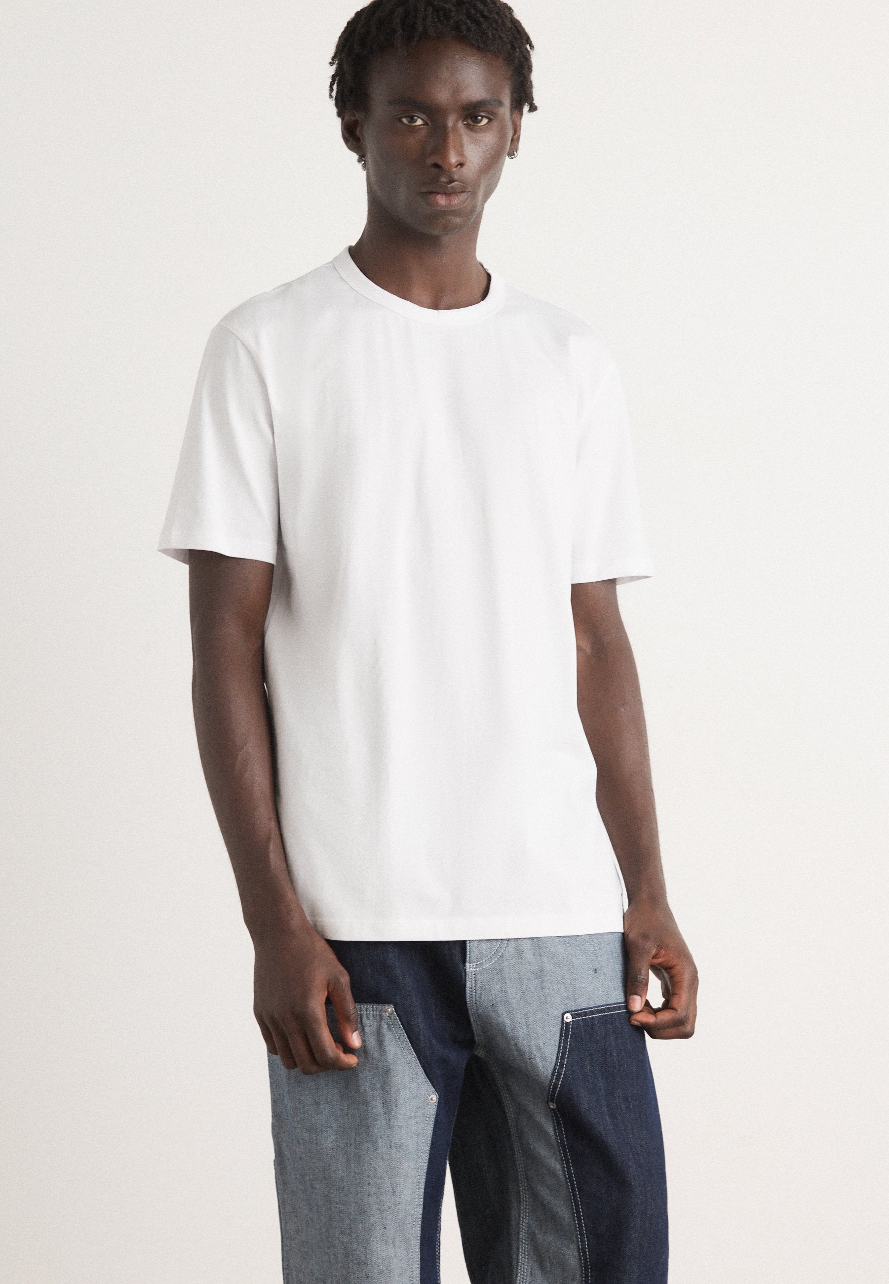 NAOLO 2 PACK - Basic T-shirt - white