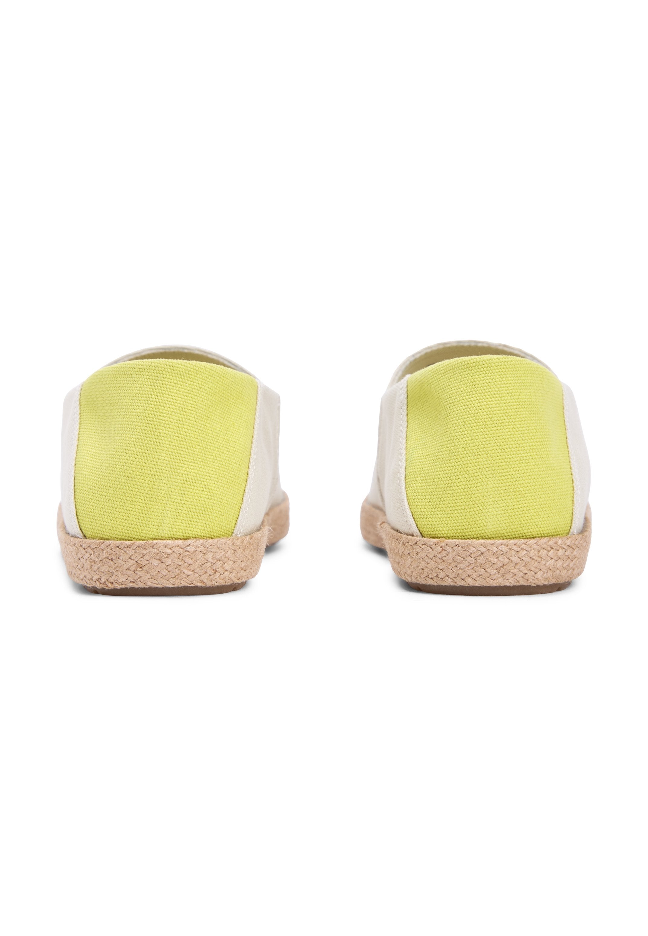 FLAG EMBROIDERY CANVAS ESPADRILLES - Espadrilles - classic beige