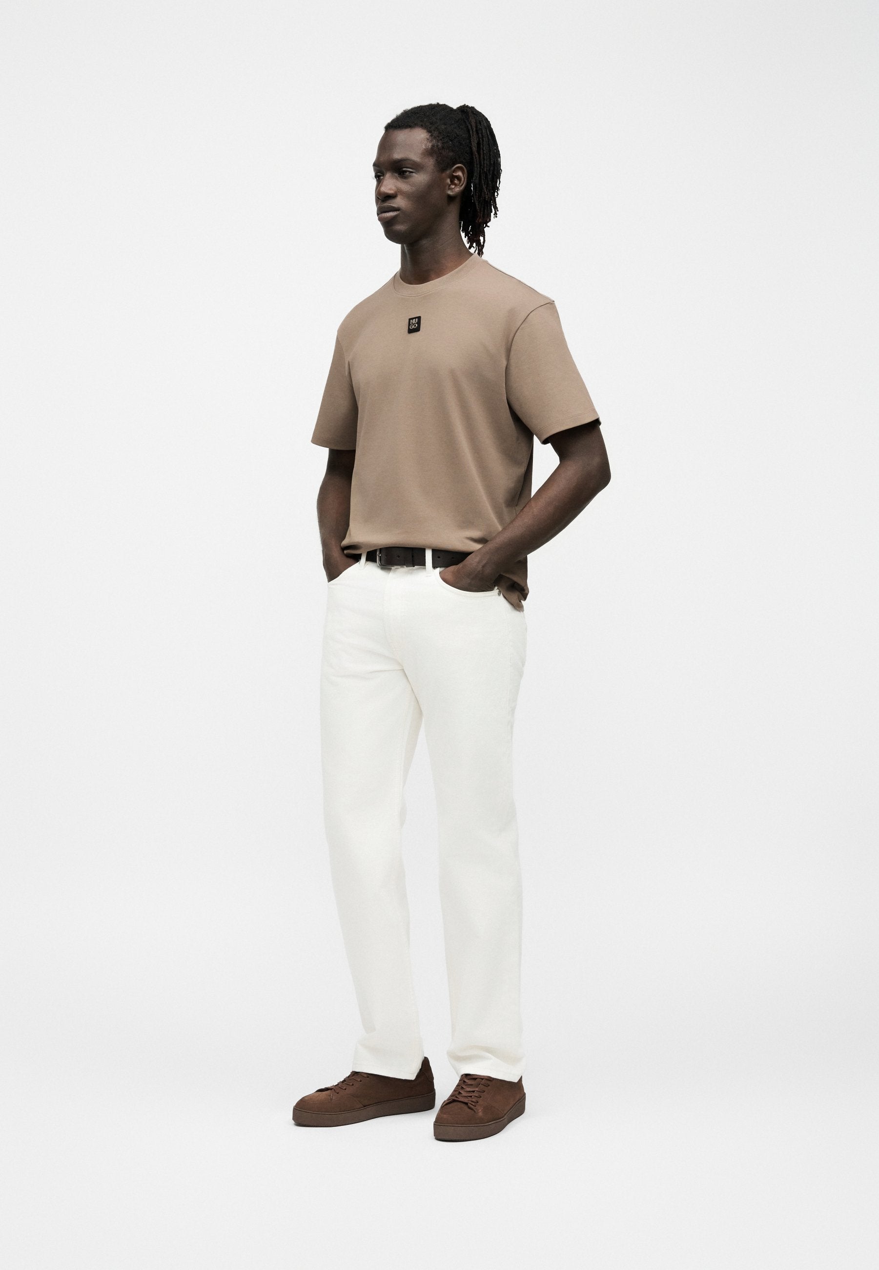 DALILE - Basic T-shirt - pastel brown