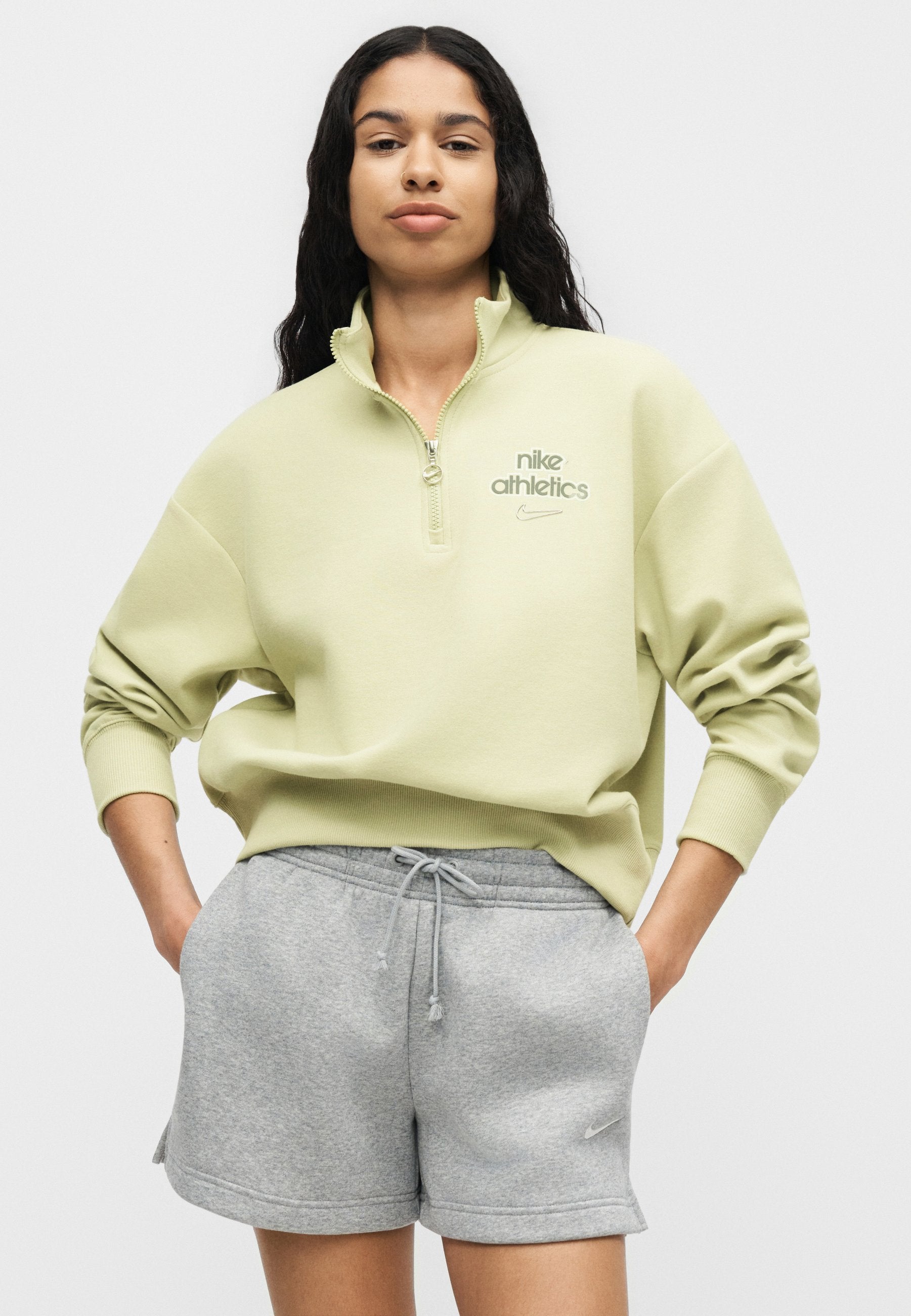 Sweatshirt - olive aura