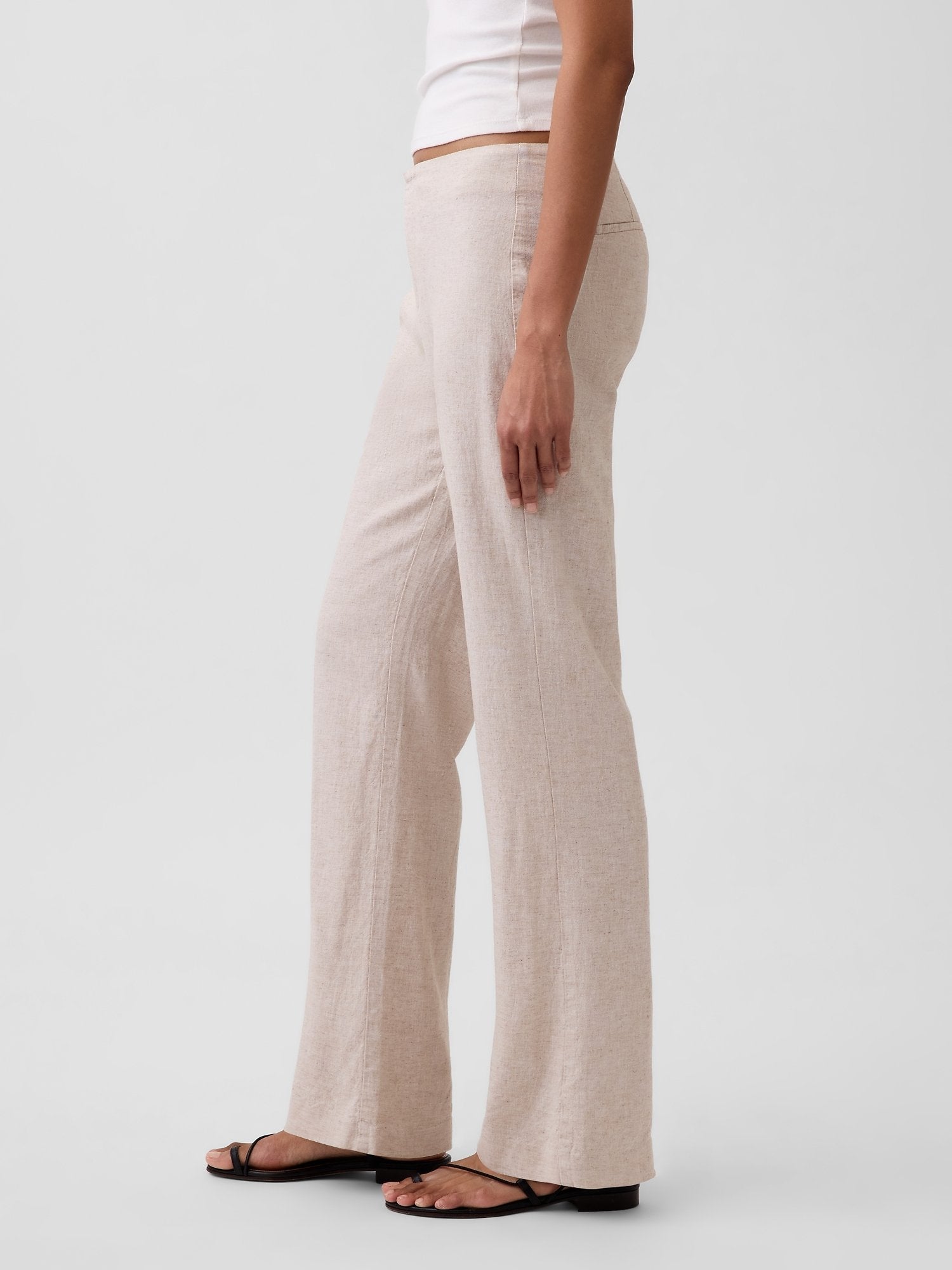 LOW RISE - Trousers - beige