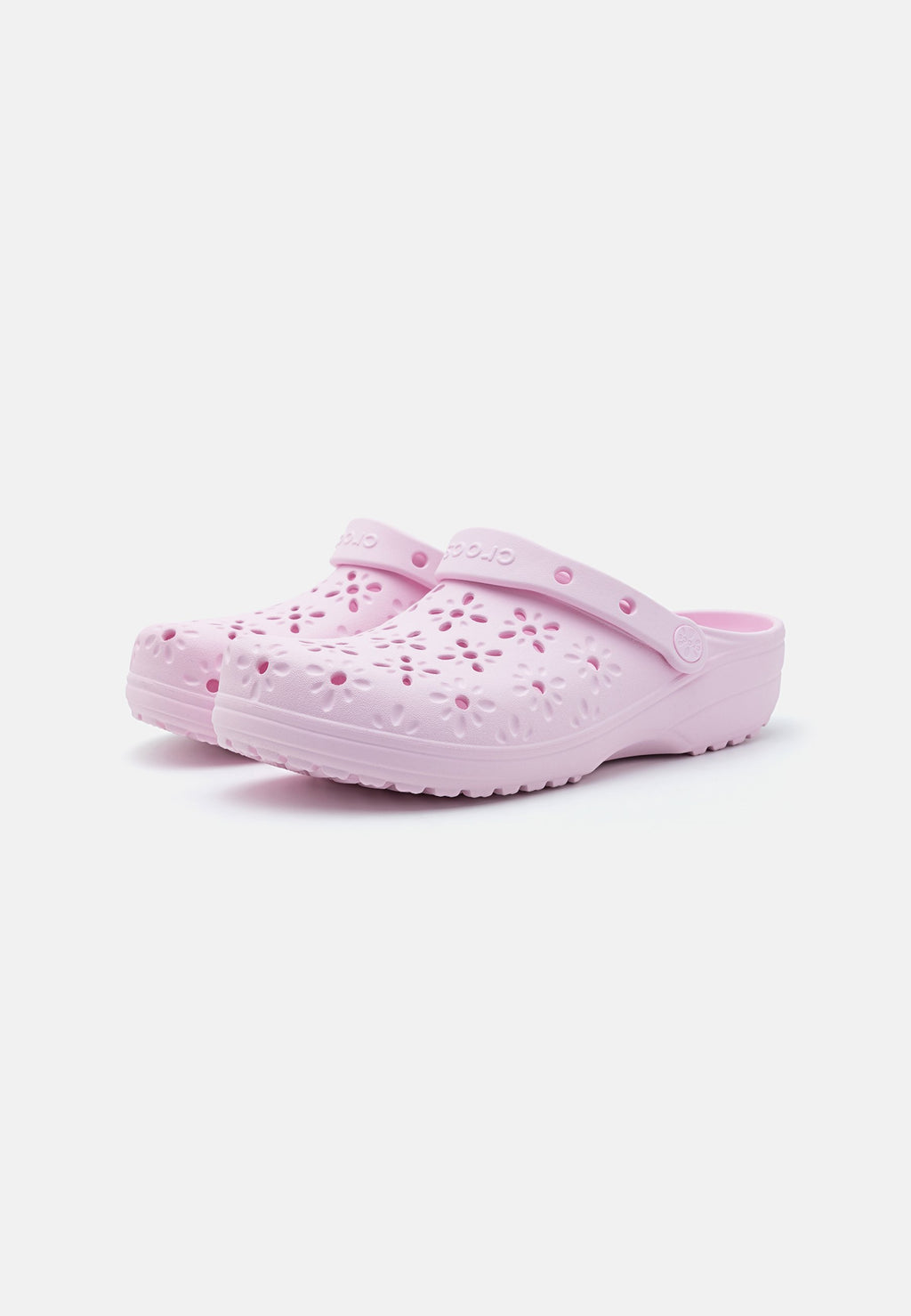 CLASSIC FLORAL CUT OUT - Mules - pink milk