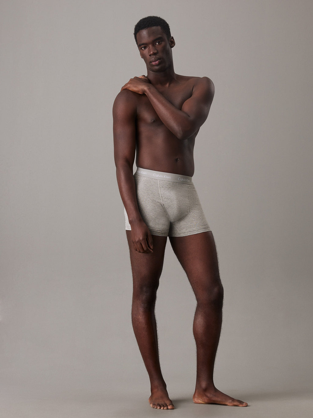 TRUNK COTTON STRETCH 3 PACK  - Trunks - grey heather