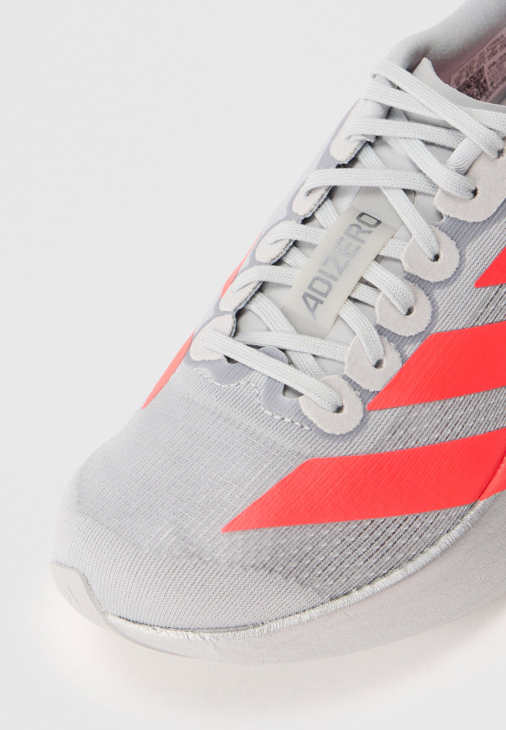 ADIZERO EVO SL W - Trainers - silver-coloured/lucid red/iron-coloured