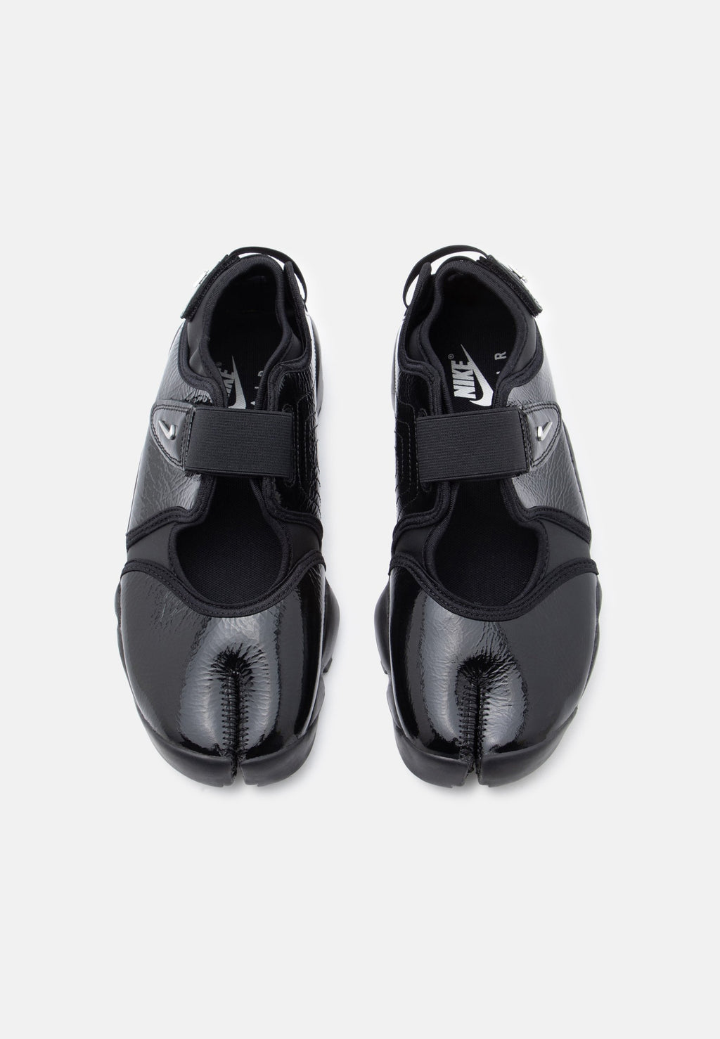 AIR RIFT SE - Ballerines à bride cheville - noir/argenté métallisé