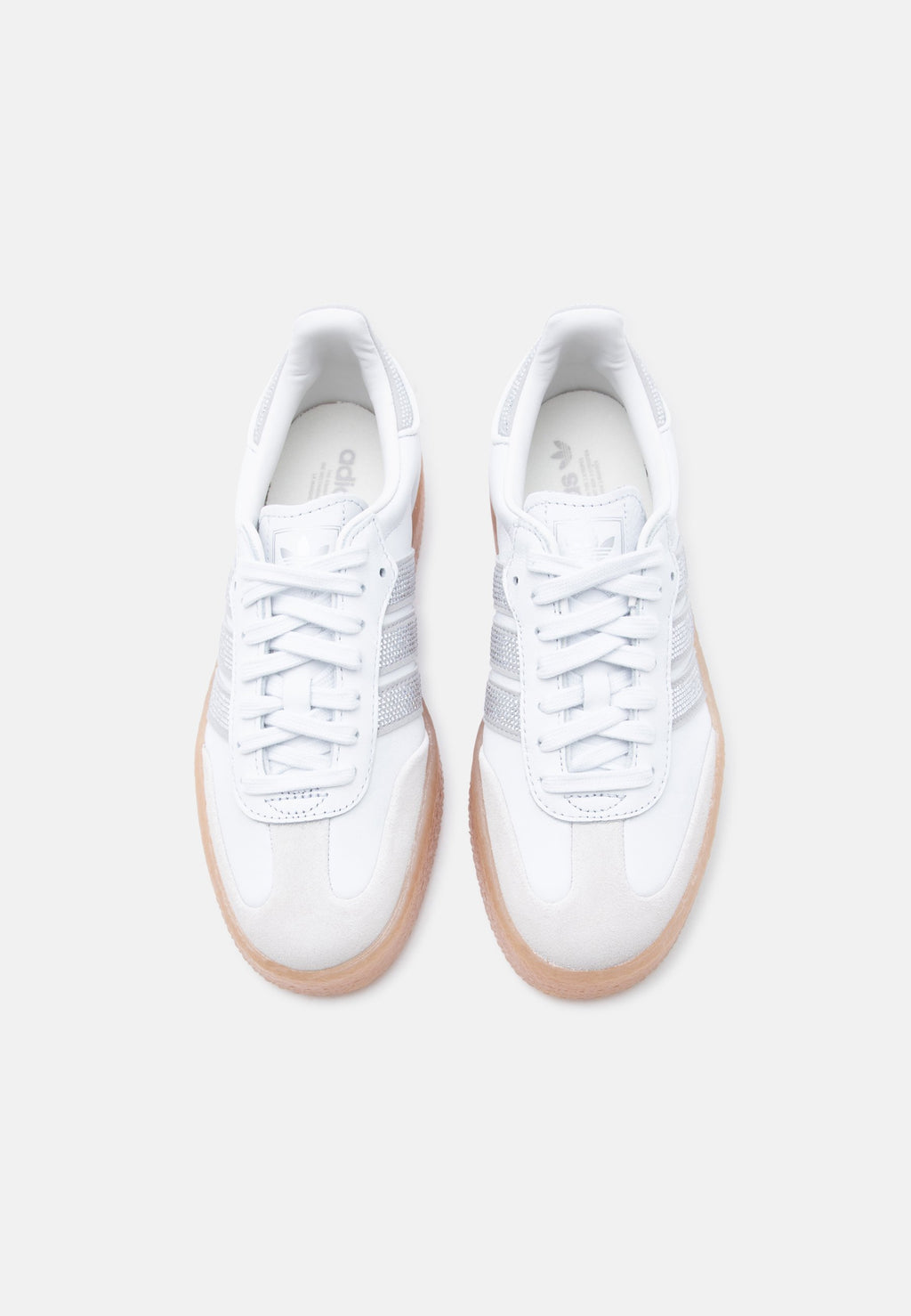 SAMBAE - Trainers - crystal white/silver-coloured metallic