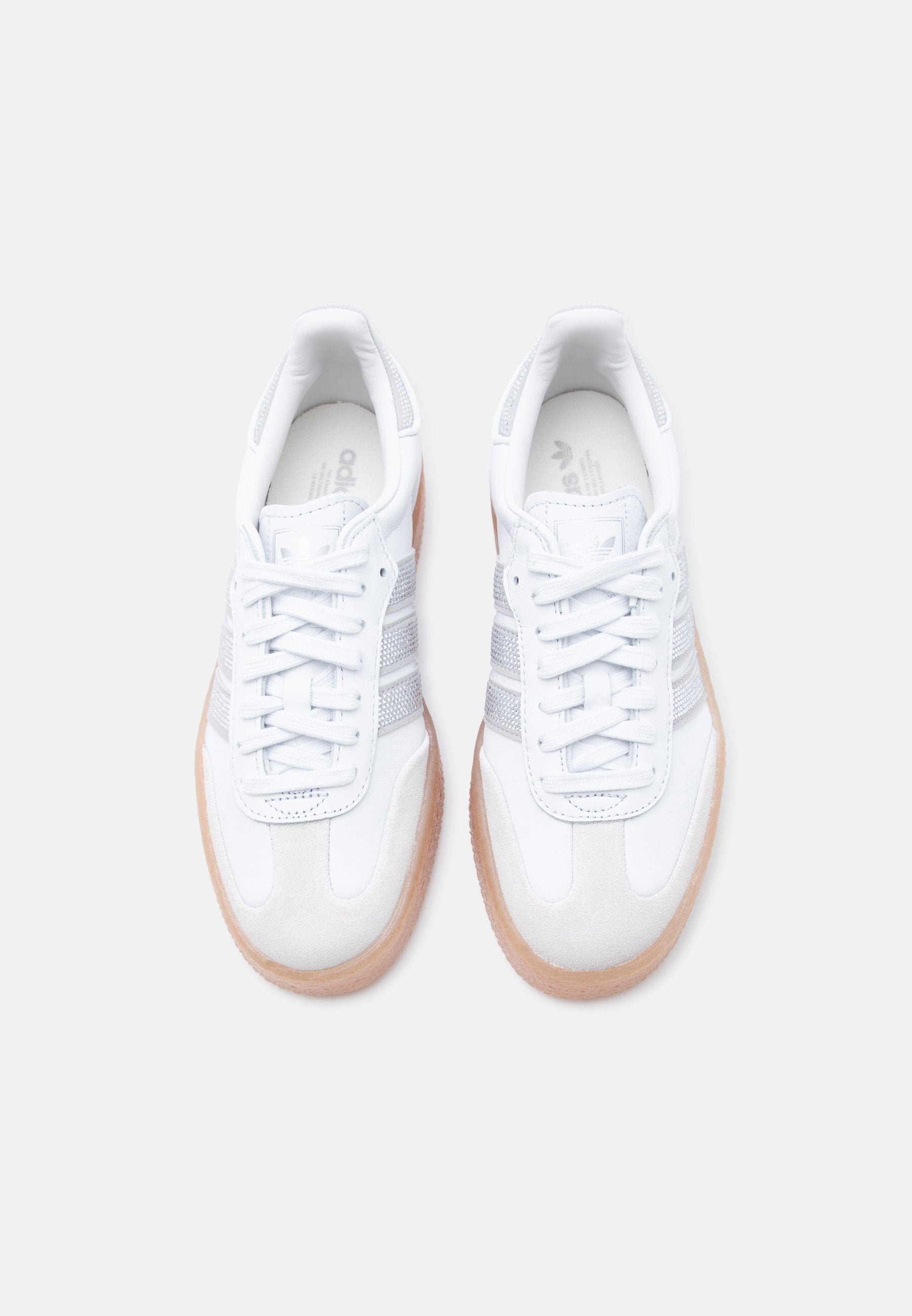 SAMBAE - Trainers - crystal white/silver-coloured metallic