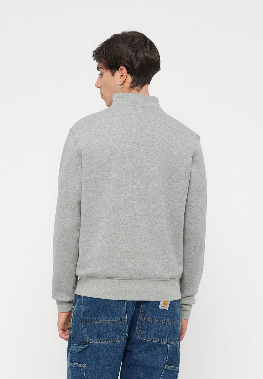 CLUB - Sweatshirt - grey heather/smoke grey/white