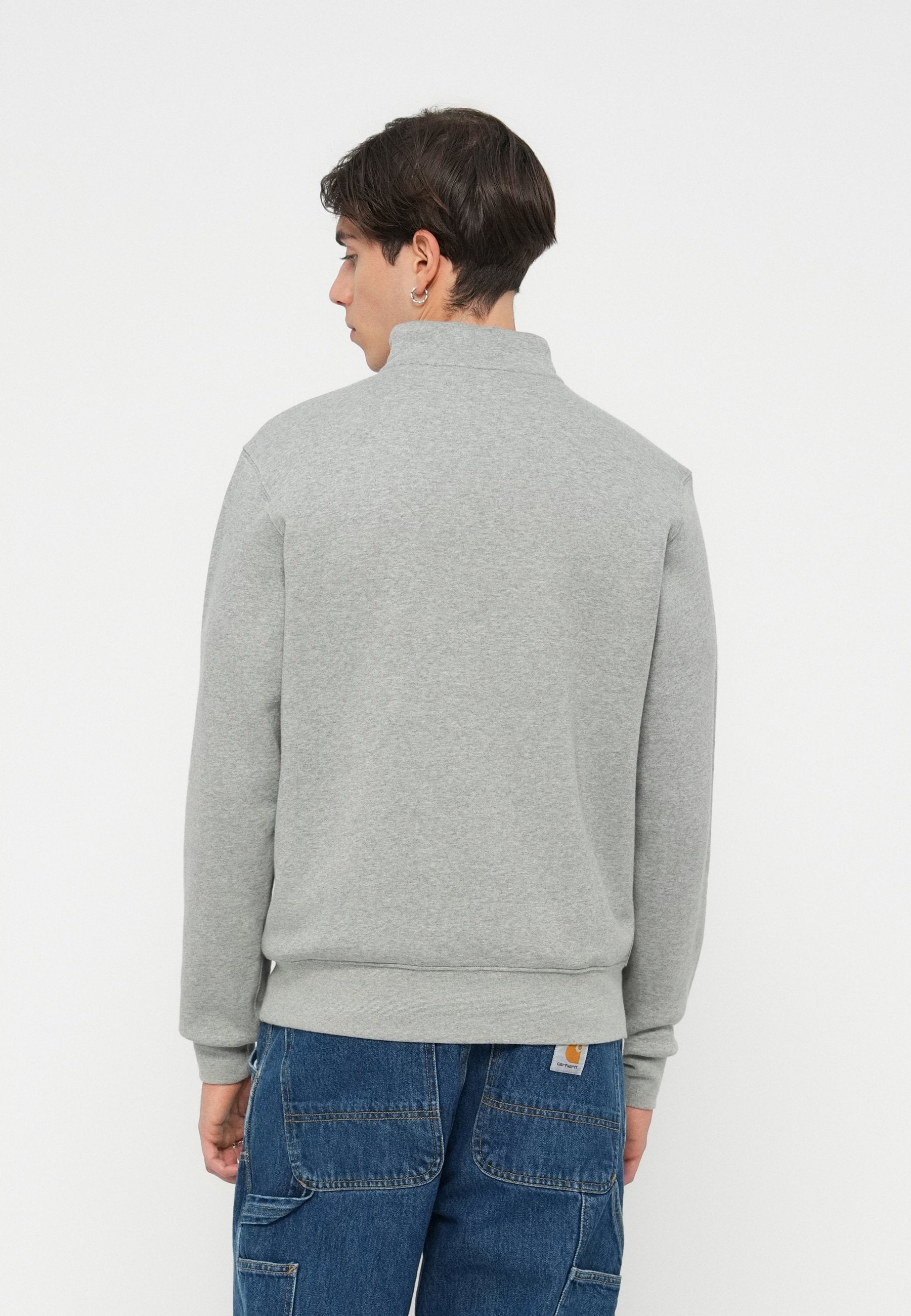 CLUB - Sweatshirt - grey heather/smoke grey/white