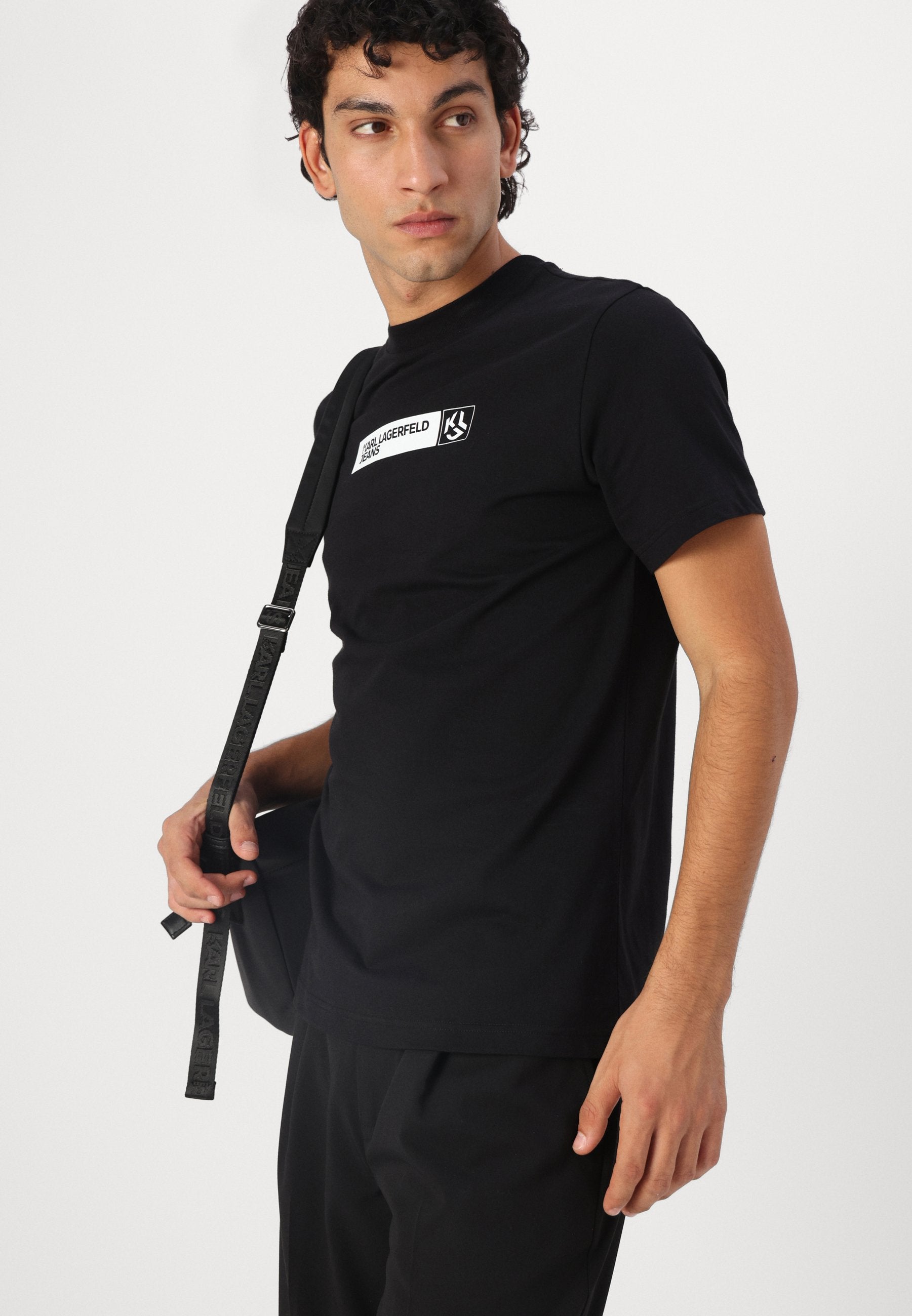 SLIM GRAPHIC  - Print T-shirt - black
