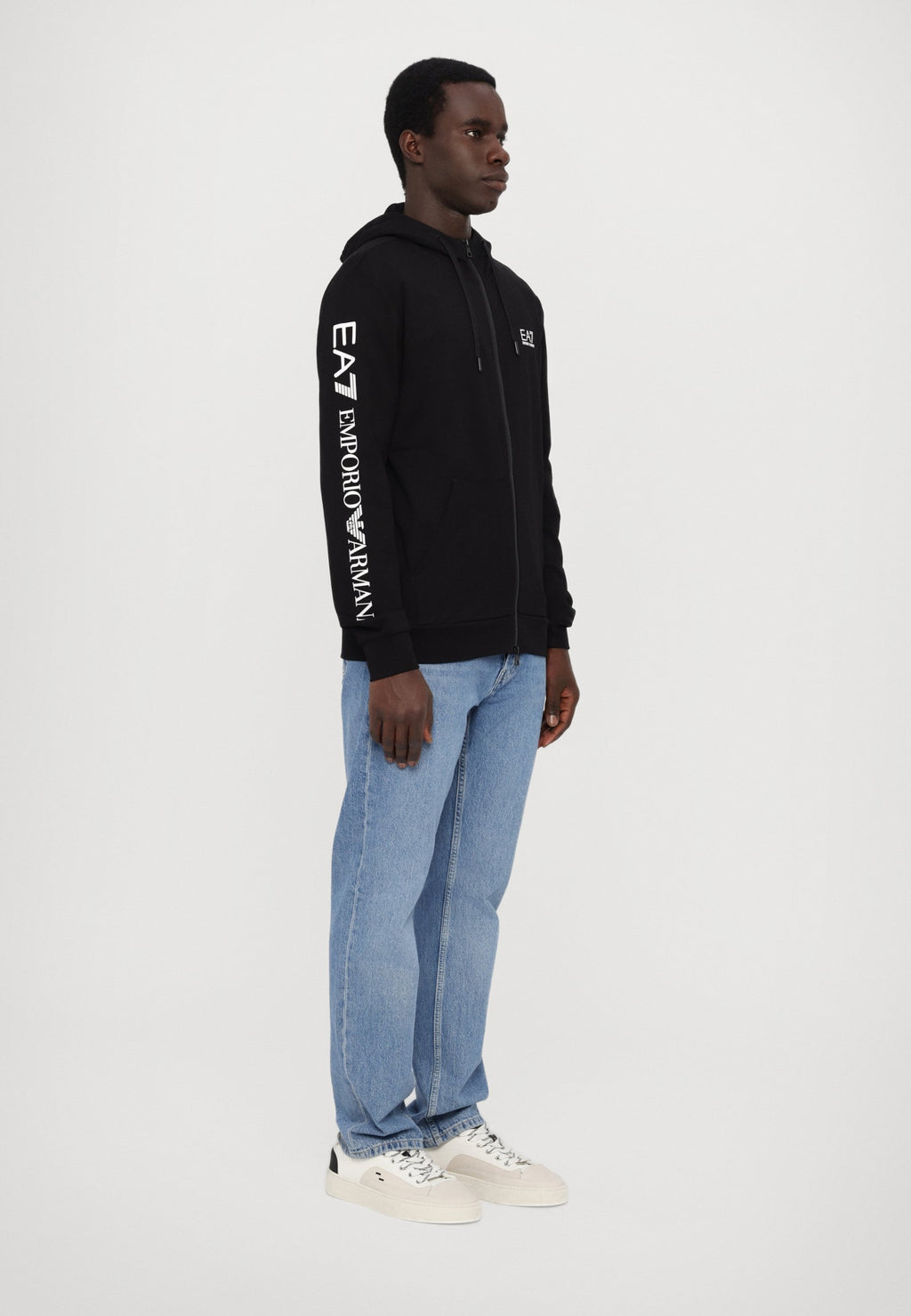 UNISEX - Hoodie - black/white