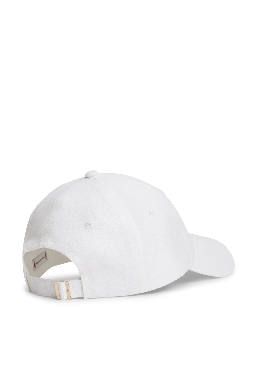 PURE LINEN PIECE DYED BASEBALL CAP - Cap - white