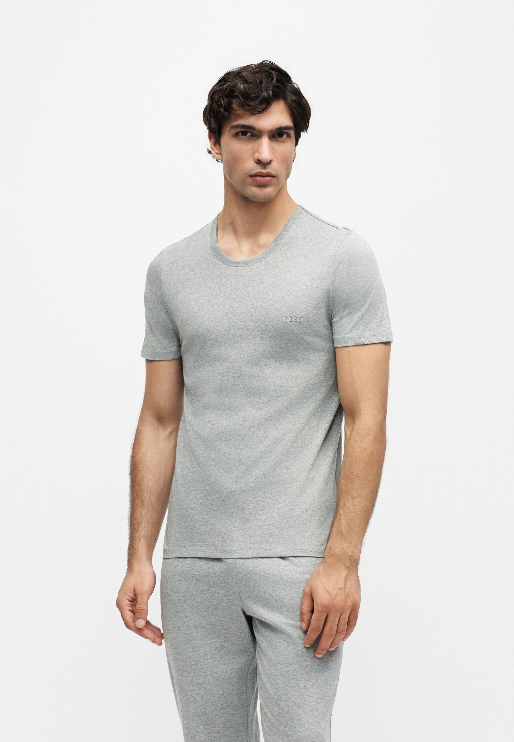 CLASSIC 3 PACK - Undershirt - white/mottled grey/black