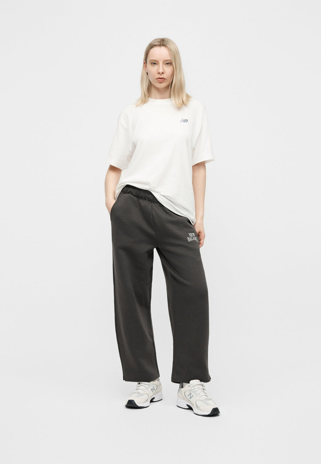 Tracksuit bottoms - faded black