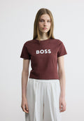 ELOGO - Print T-shirt - dark brown
