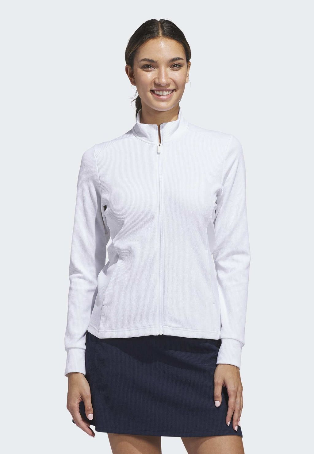 جاكيت PERFORMANCE TEXTURE FULL ZIP - جاكيت تدريب - أبيض