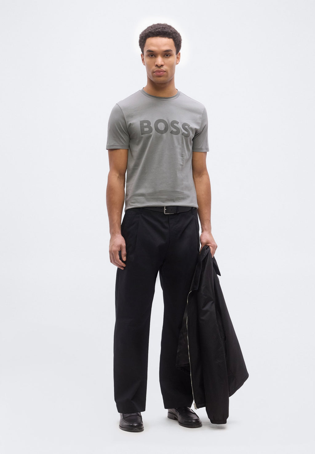 THINKING - Print T-shirt - open grey