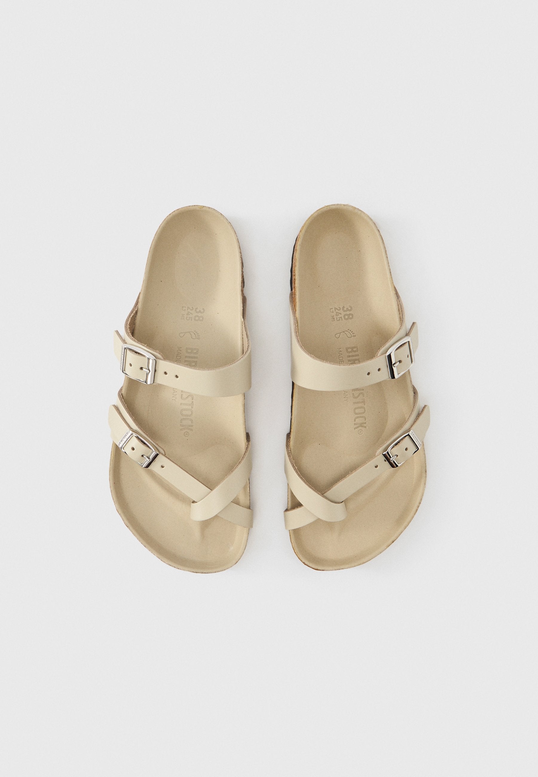 MAYARI LENA AMALFI OYSTER HEXN REGULAR - T-bar sandals - oyster