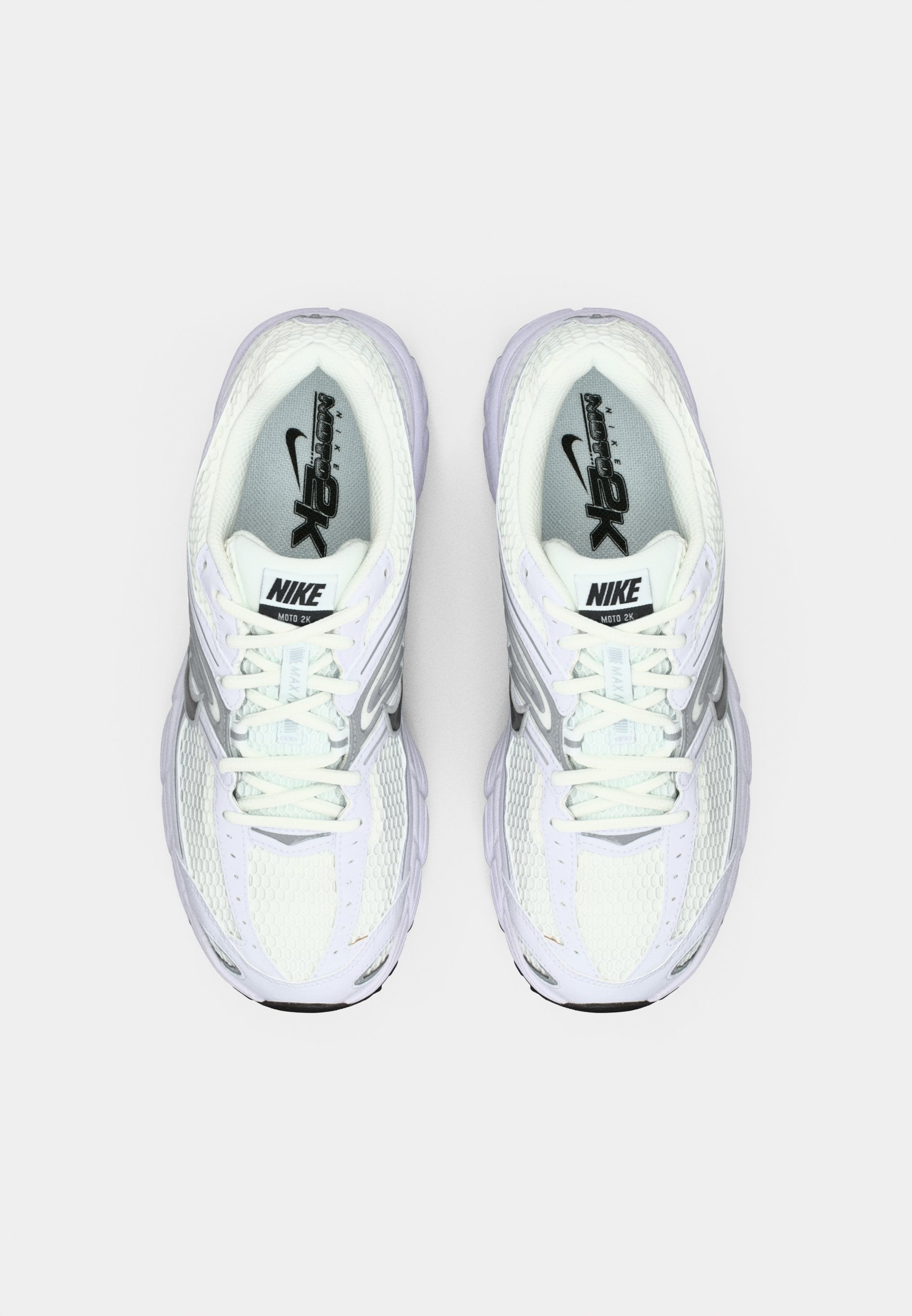 AIR MAX MOTO 2K - Spor Ayakkabı - beyaz/siyah/metalik gümüş rengi/photon dust