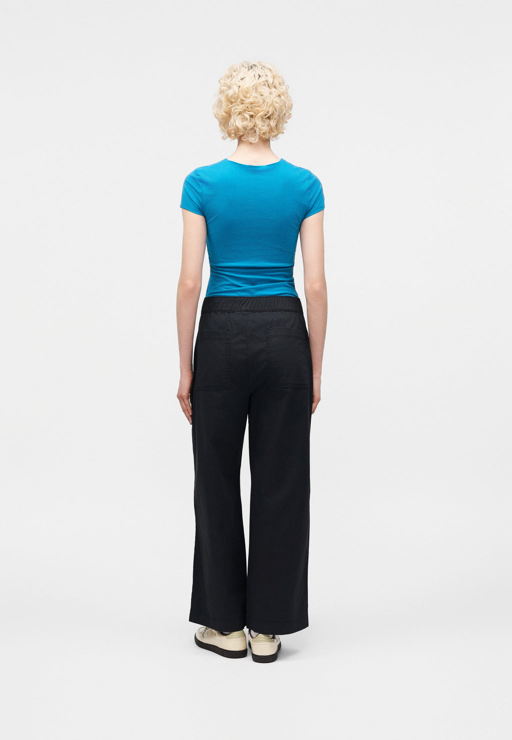EASY - Trousers - washed black