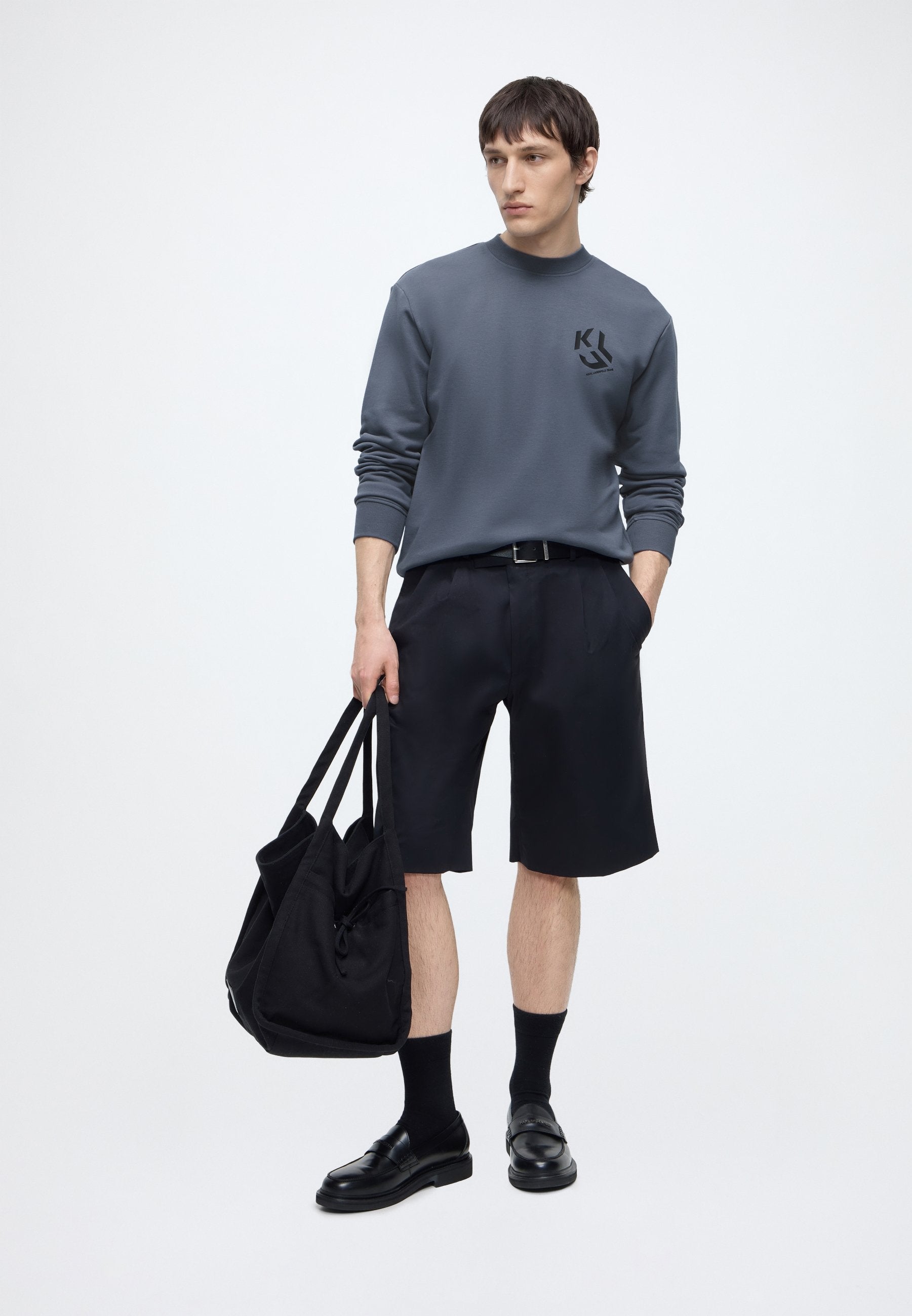 MONOGRAM PATCH - Sweatshirt - grisaille