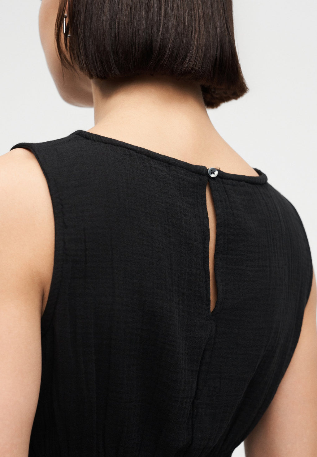 SMOCKED WAIST - Top - black
