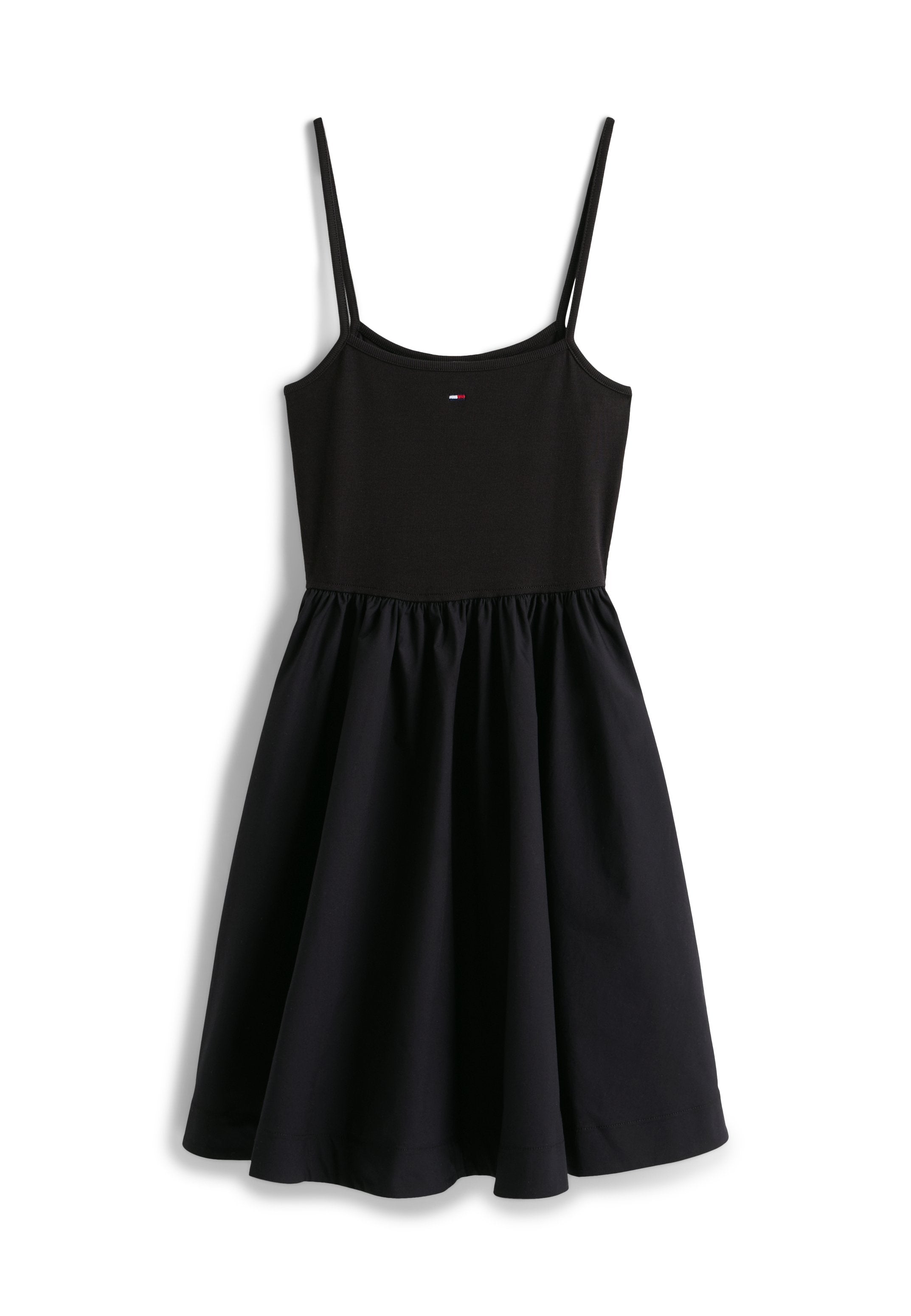 SPAGHETTI STRAP EXTRA SLIM MINI DRESS - Day dress - black