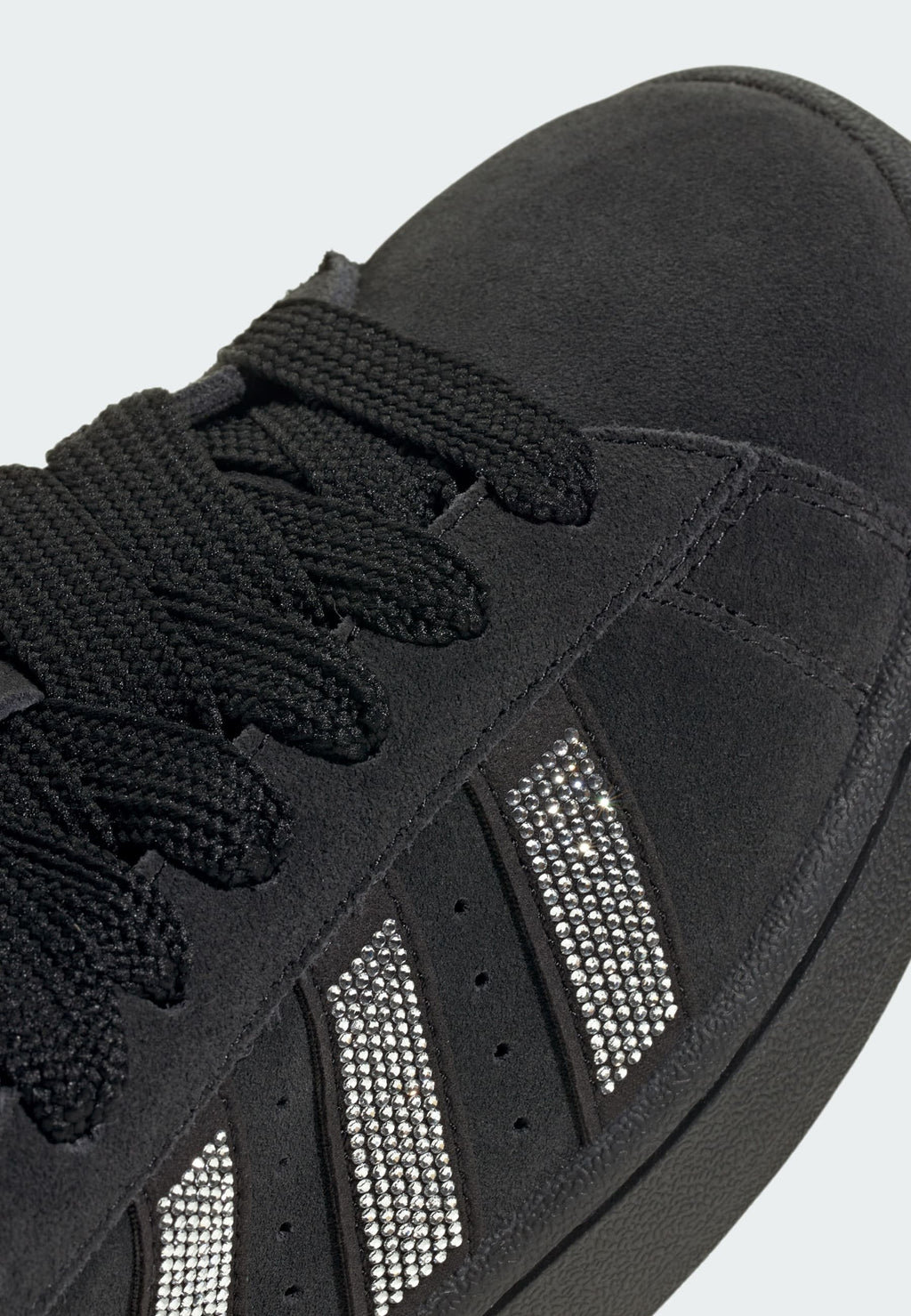 CAMPUS 00S W RHINESTONE - Trainers - core black silver met ftwr white