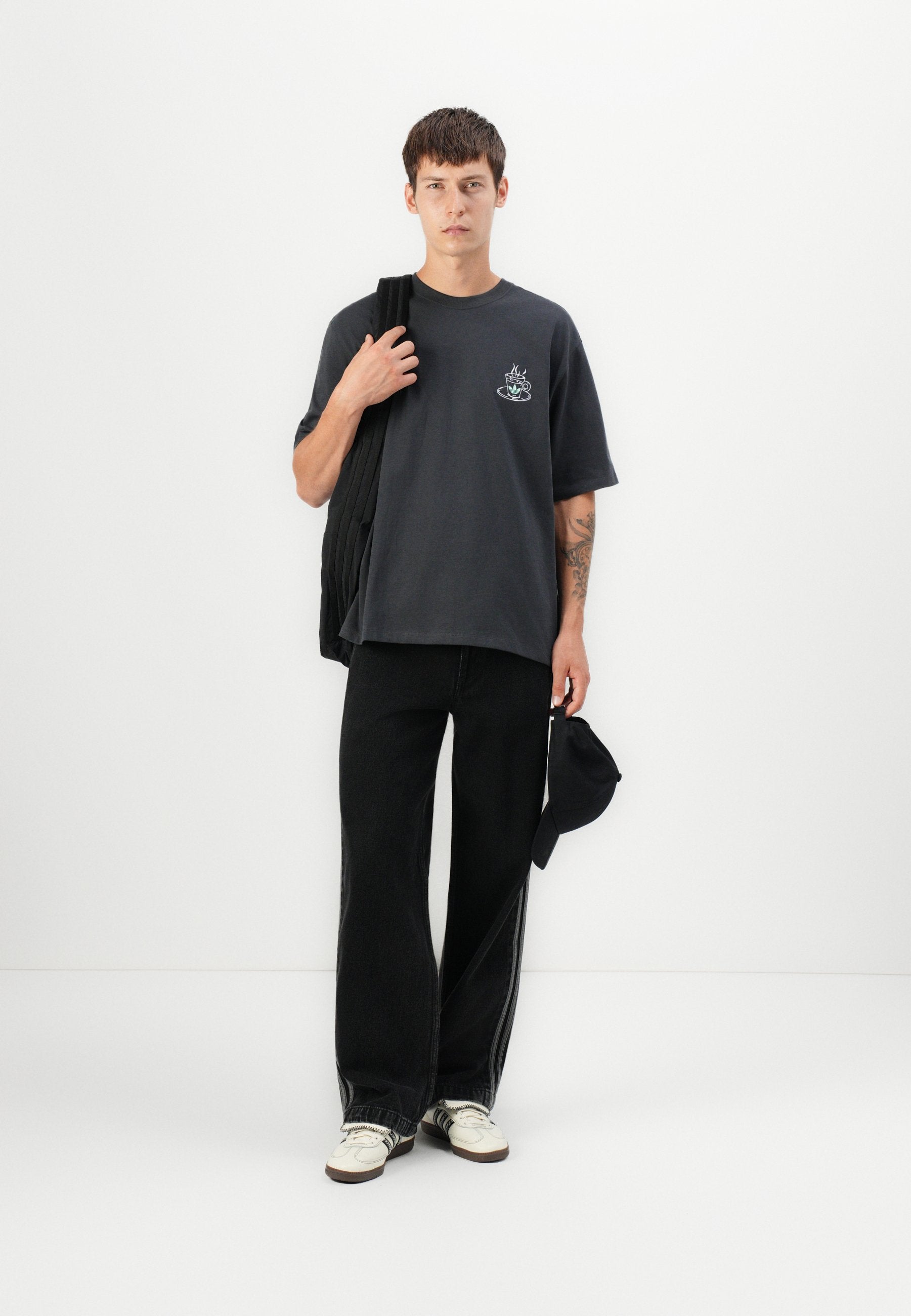 COFFEE TEE UNISEX - Print T-shirt - anthracite