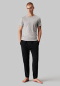 3 PACK T-SHIRTS COTTON MICRO STRETCH TEES - Undershirt - black/white/grey heather