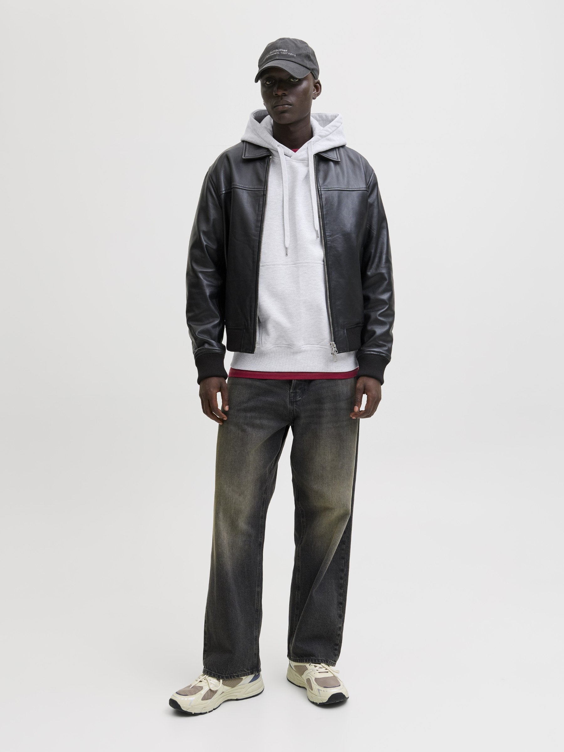 JORNOSTALGIA TYPO HOOD - Hoodie - bright white