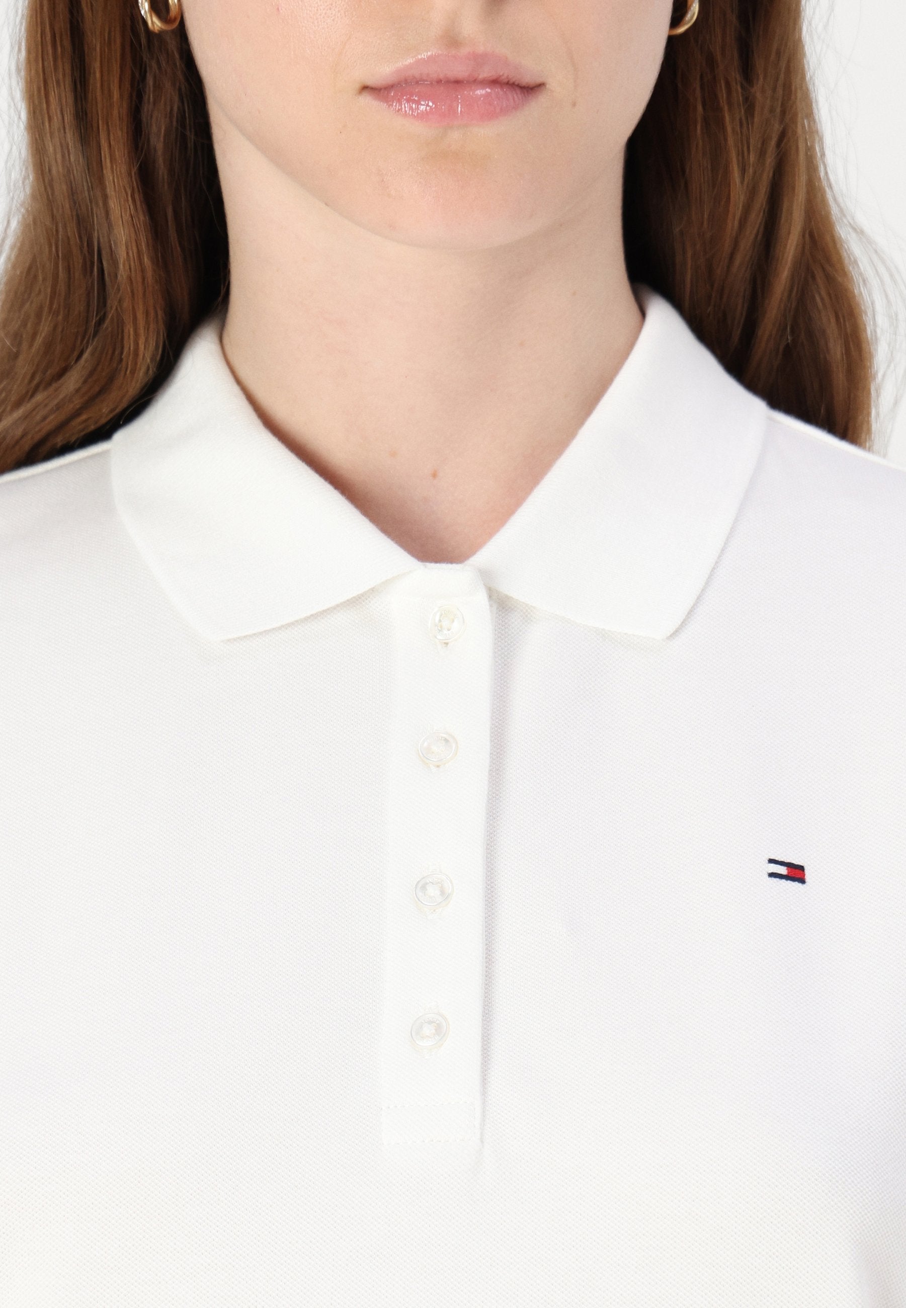 Polo yaka tişört - optik beyaz