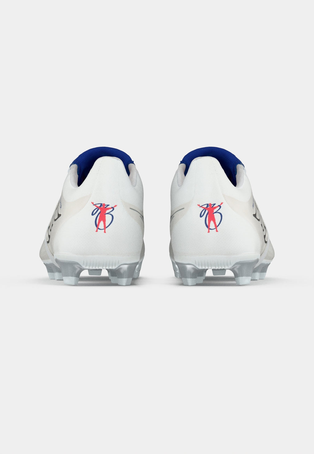 PREDATOR CLUB FOLD-OVER TONGUE - Chaussures de football pour terrain synthétique - chaussures blanc/métallique/bleu royal équipe