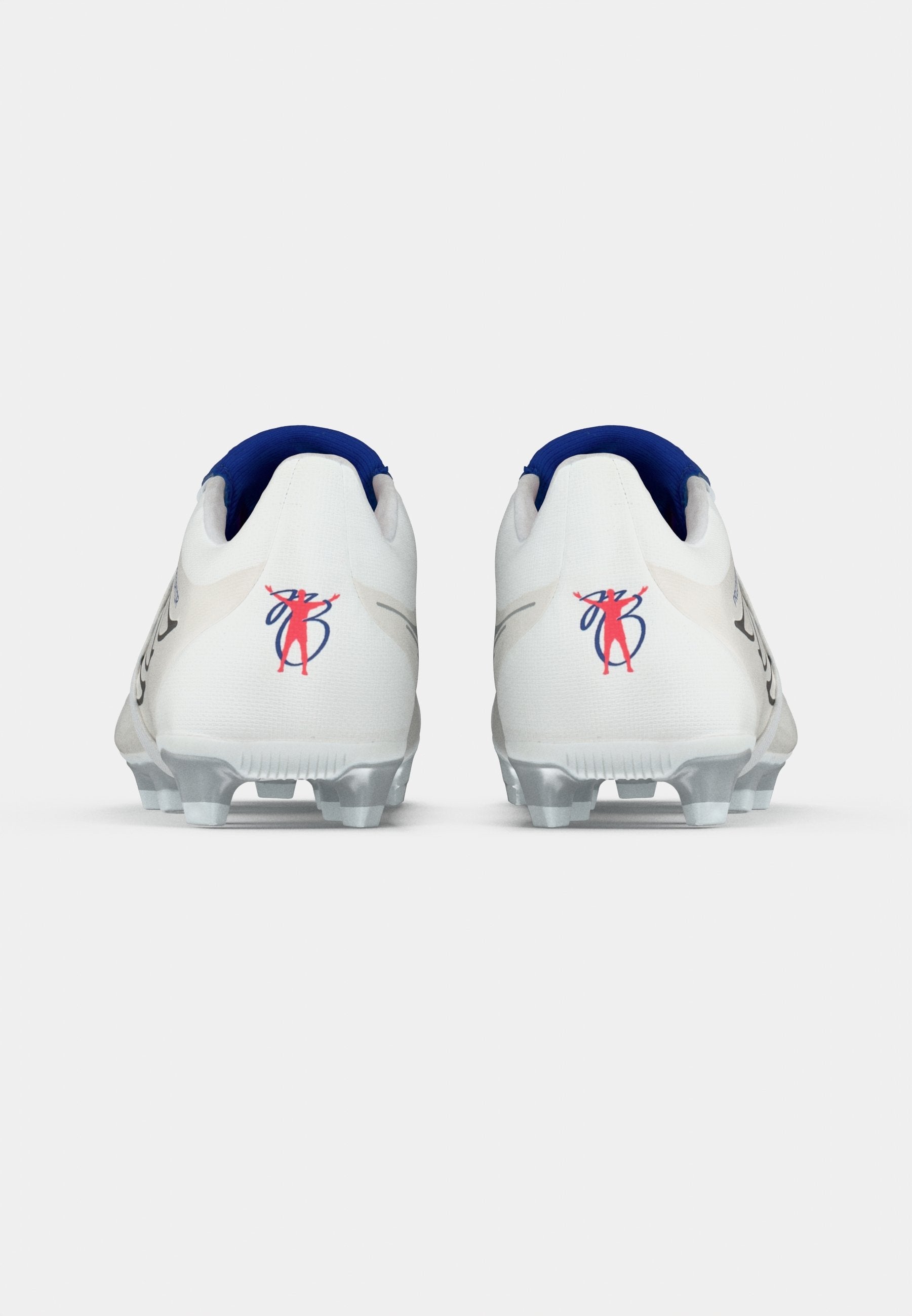 PREDATOR CLUB FOLD-OVER TONGUE - Chaussures de football pour terrain synthétique - chaussures blanc/métallique/bleu royal équipe