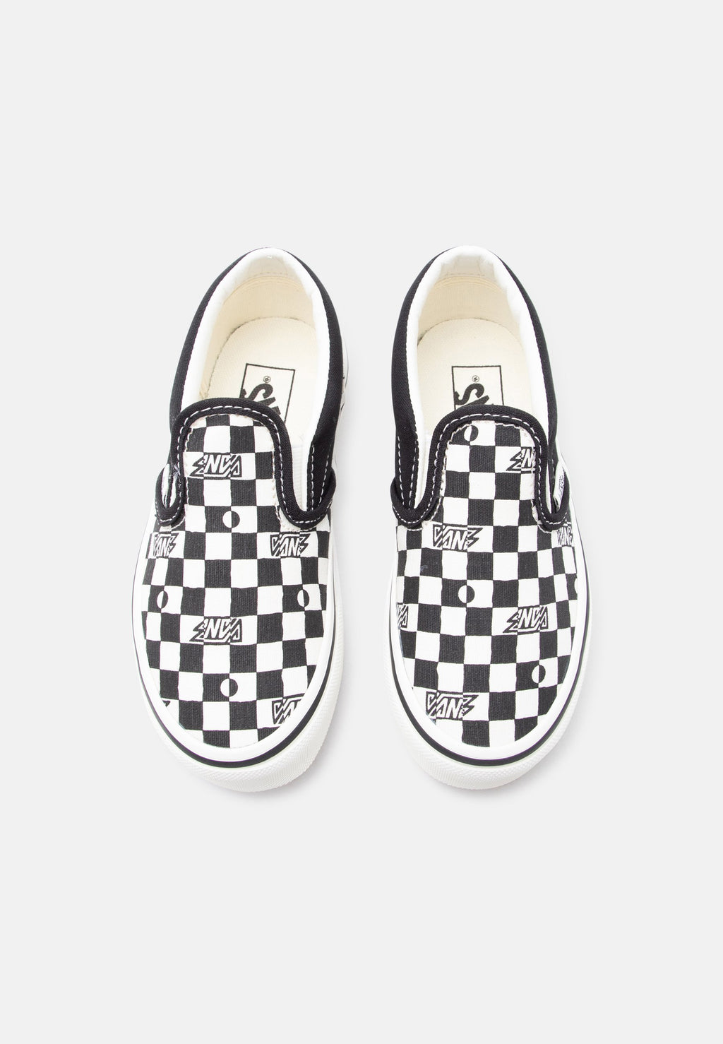 CLASSIC SLIP ON UNISEX - Slip-ons - black/white