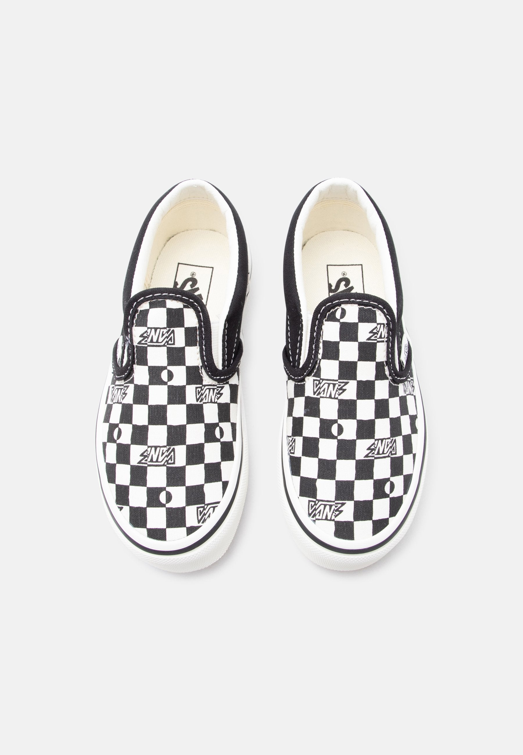 CLASSIC SLIP ON UNISEX - Slip-ons - black/white