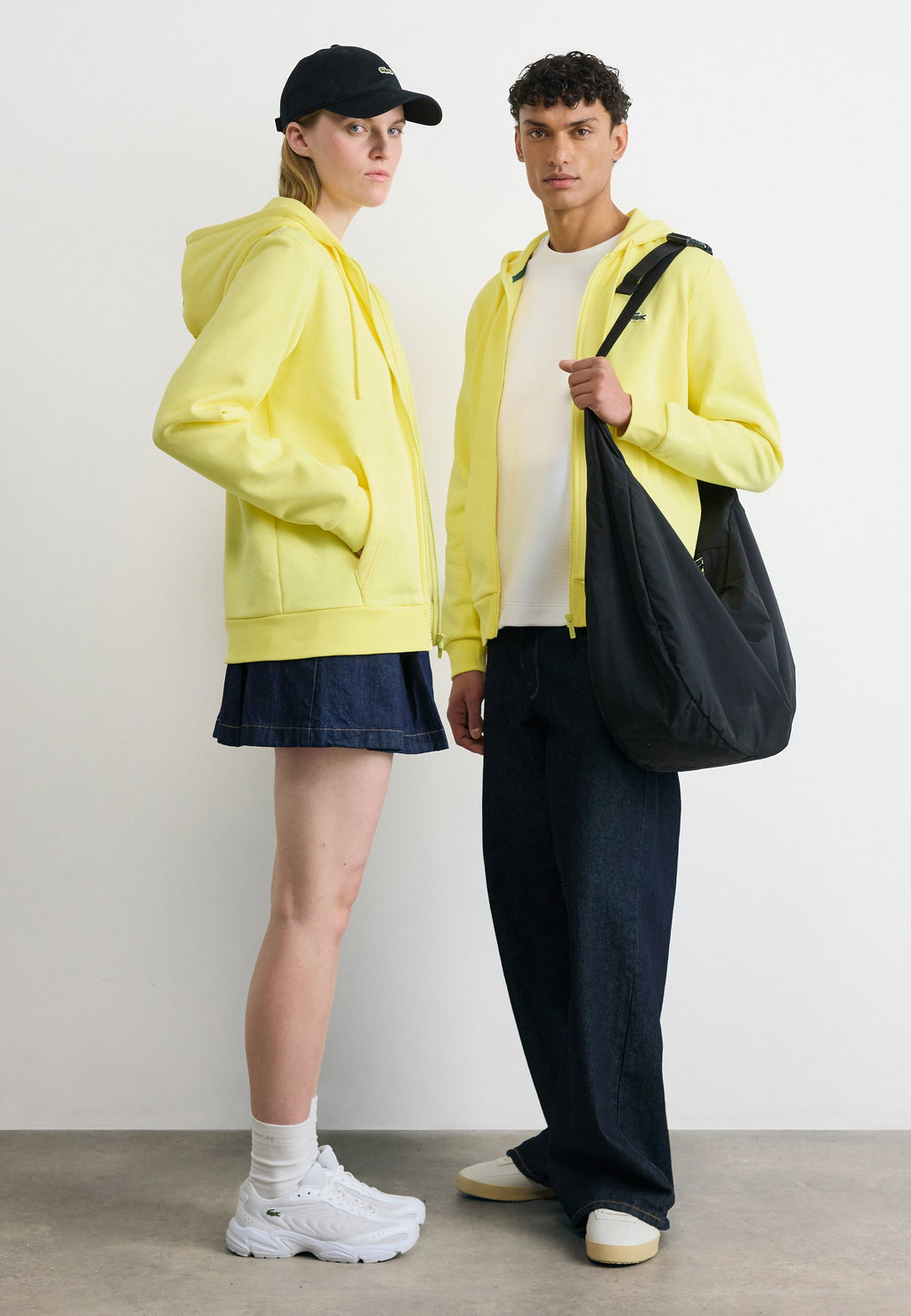 Zip-up sweatshirt - yellow