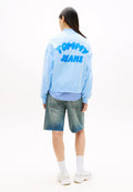 BUBBLE LOGO BOXY CREW NECK JUMPER - Sweatshirt - light powdery blue