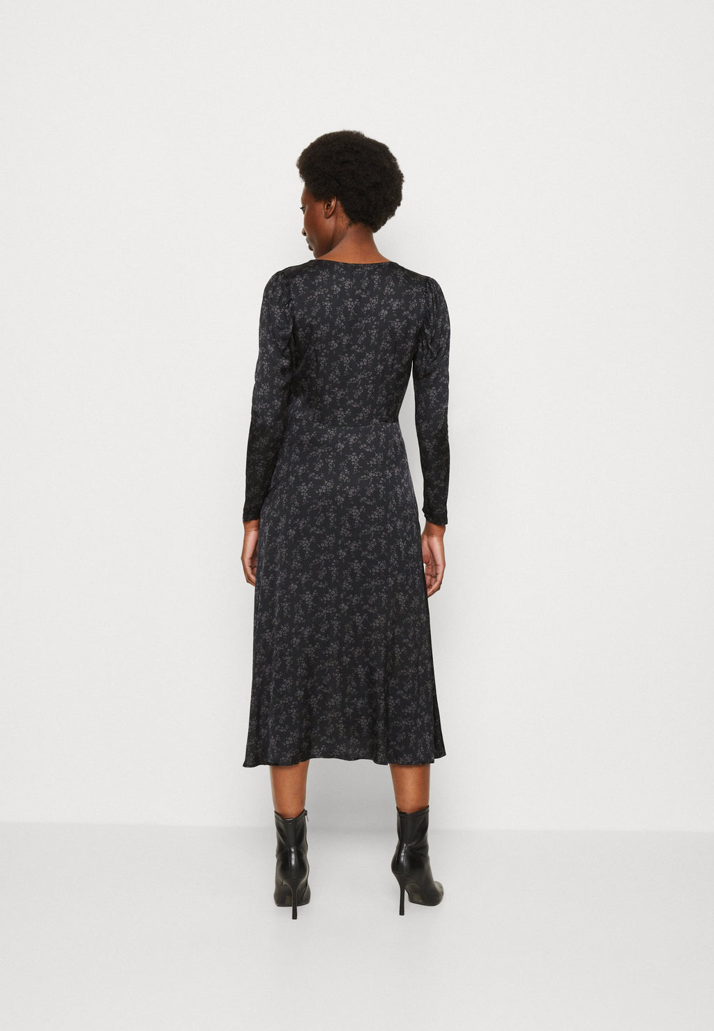 PUFF MIDI - Cocktail dress / Party dress - black/multi