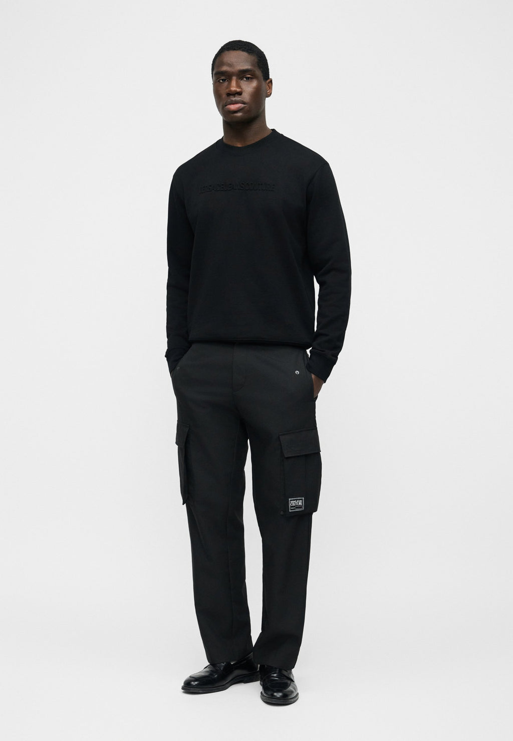 EMBOSSED - Sweatshirt - black