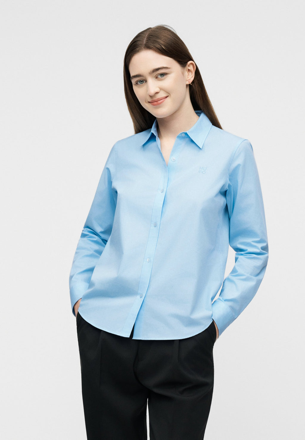 THE ESSENTIAL SHIRT - Button-down blouse - blue
