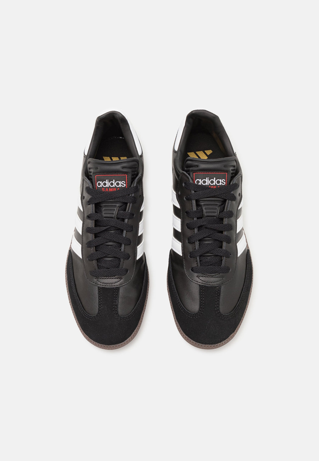 SAMBA - Indoor football boots - core black/footwear white/vivid red